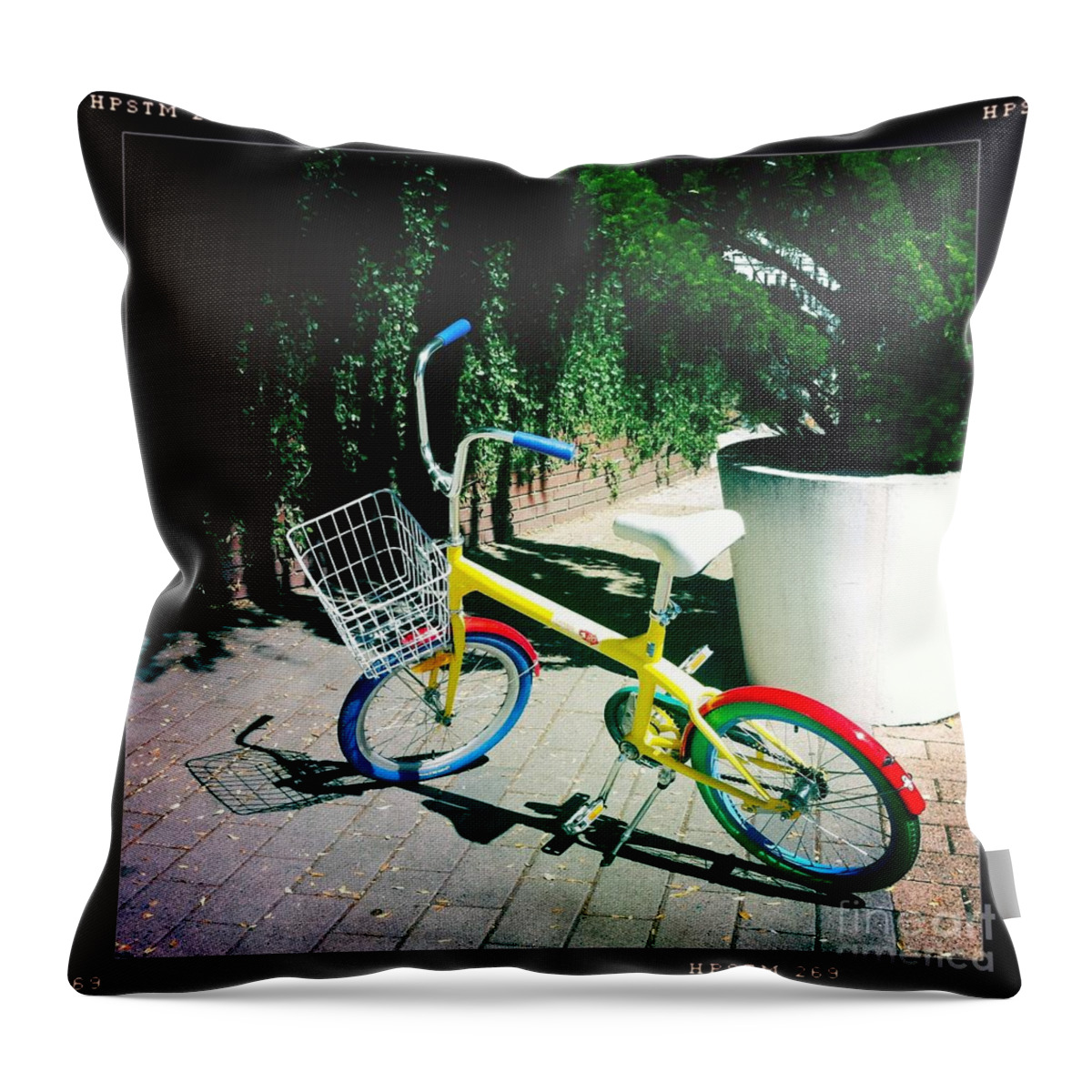 Google Throw Pillow featuring the photograph Google Mini Bike by Nina Prommer
