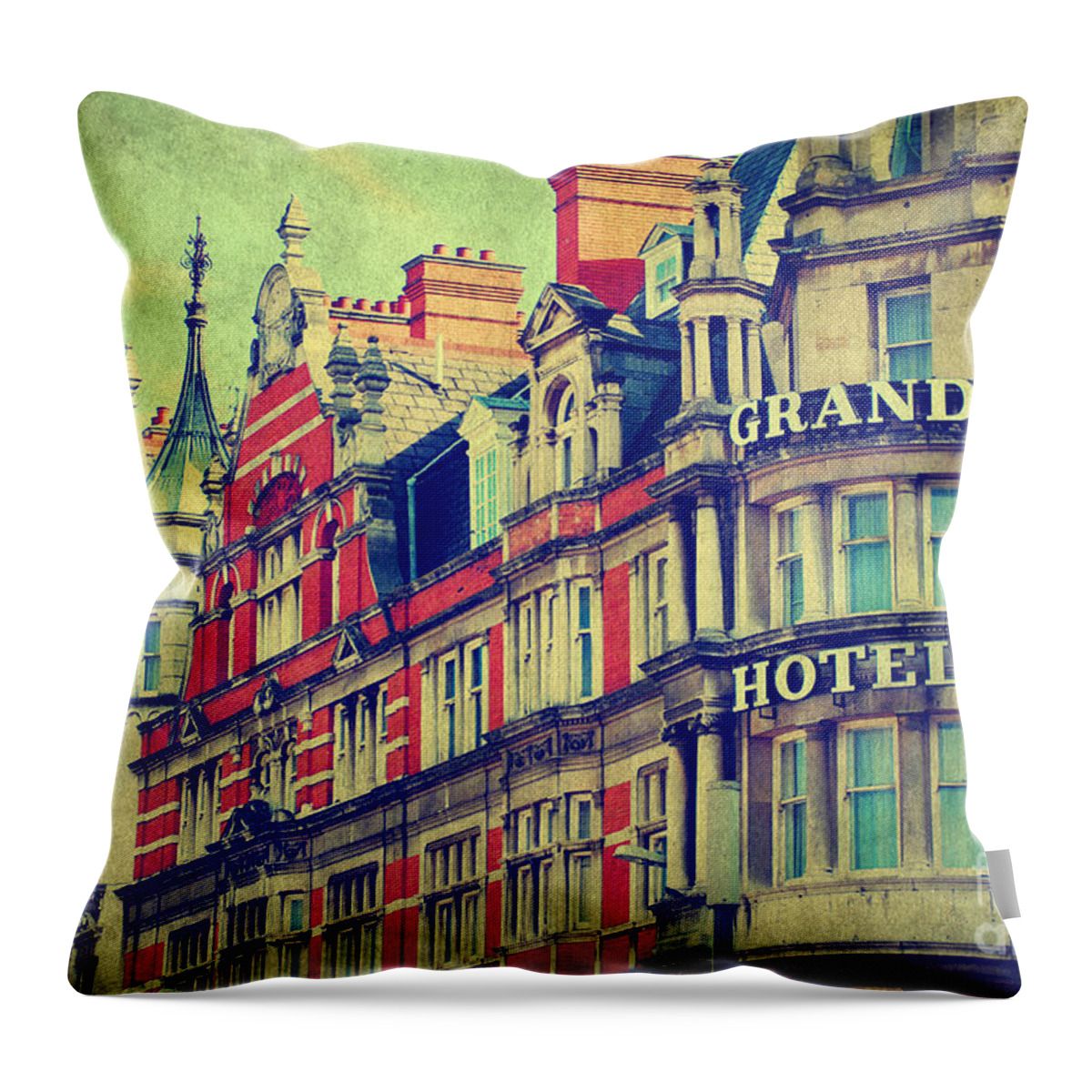 Yhun Suarez Throw Pillow featuring the photograph Grand Hotel by Yhun Suarez