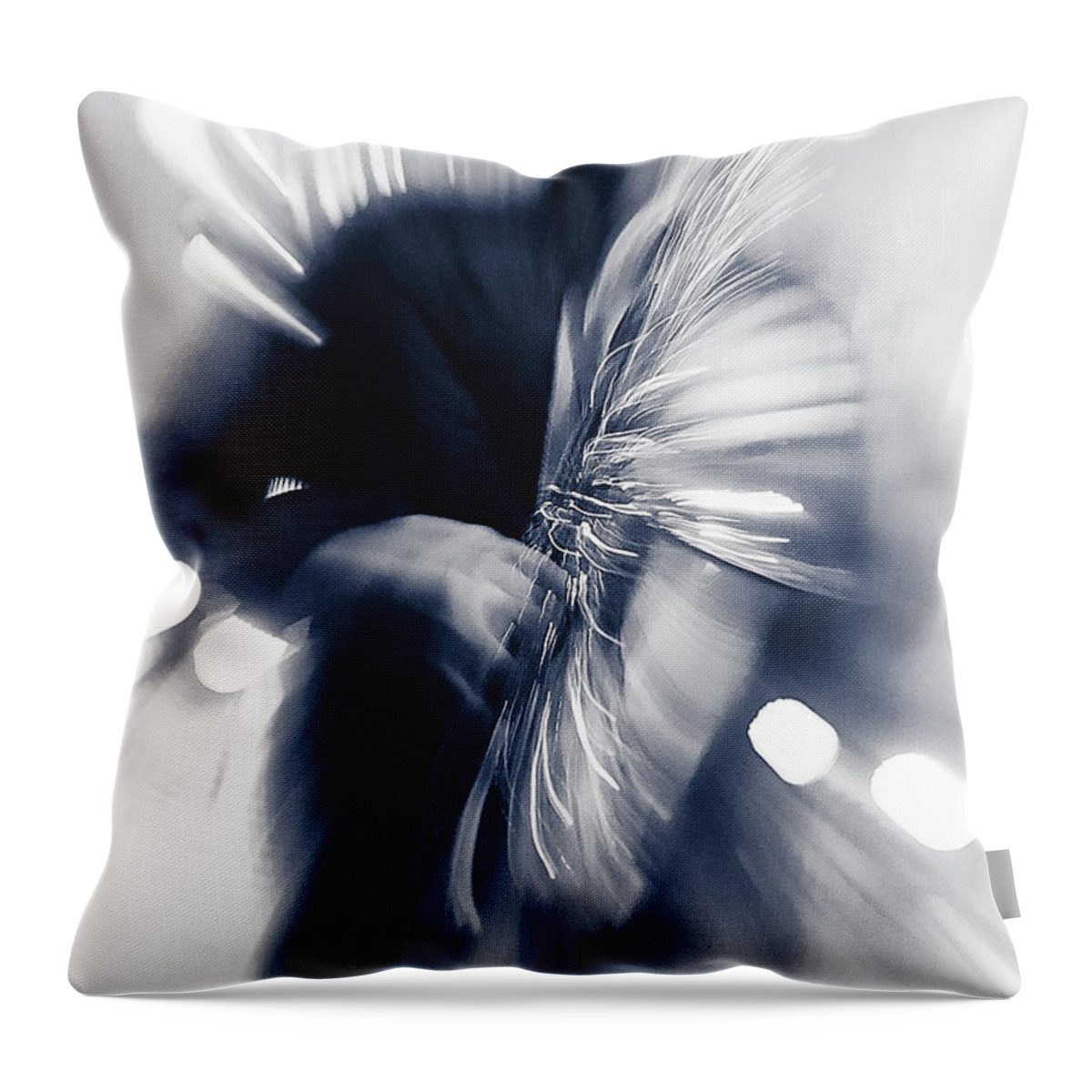 Blues Throw Pillow featuring the photograph Groovy Blues III by Linda McRae