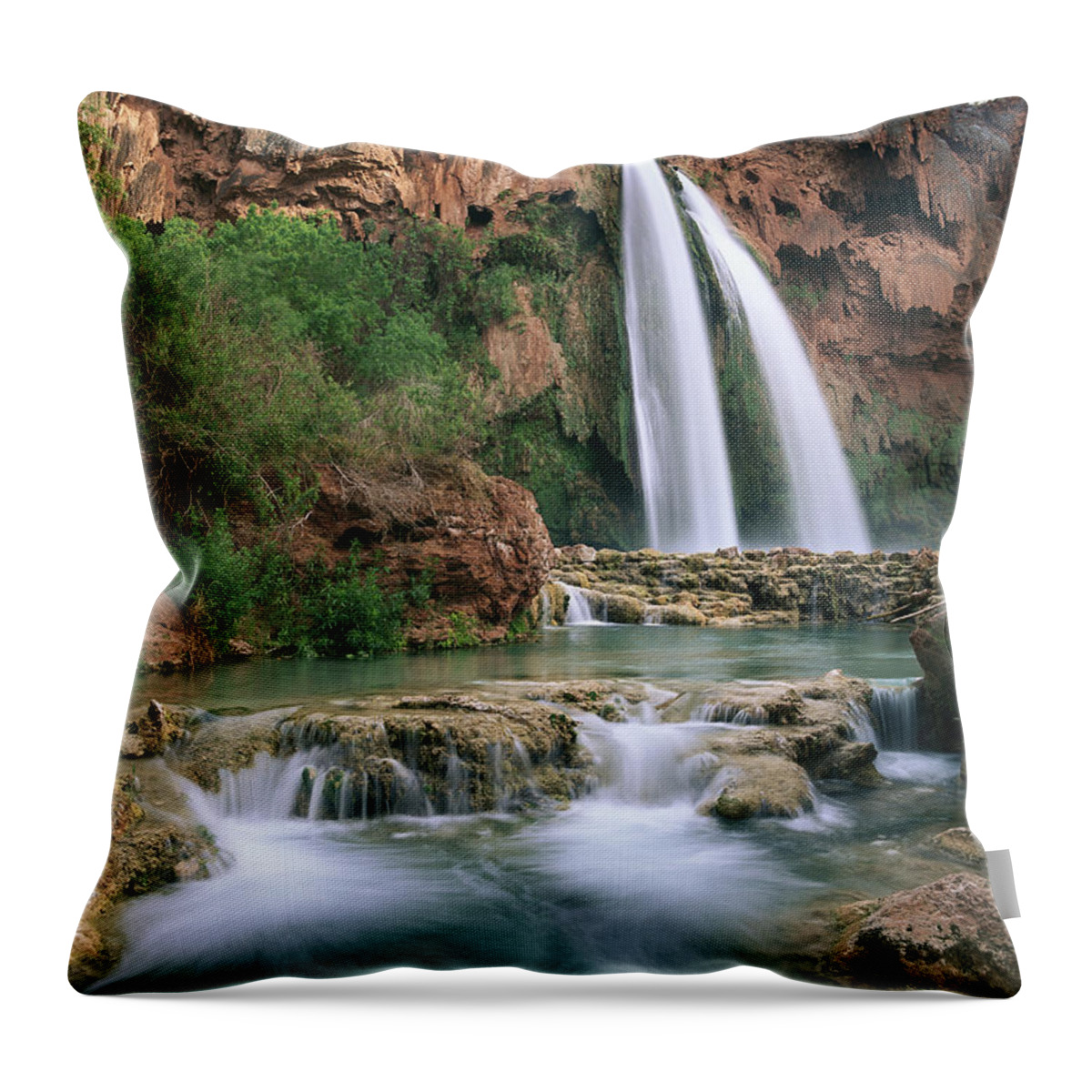 Mp Throw Pillow featuring the photograph Havasu Creek, Grand Canyon, AZ by Tim Fitzharris