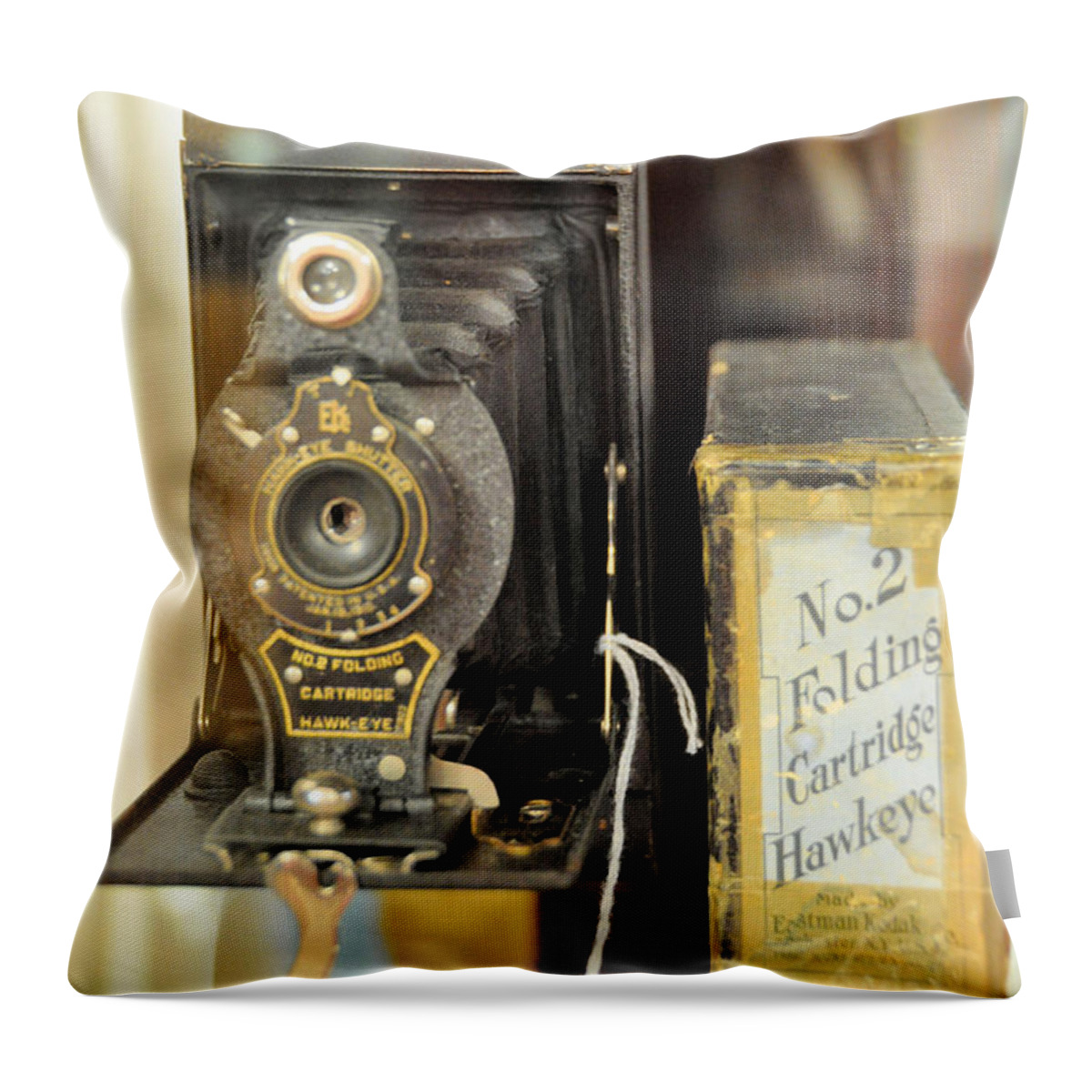 Still Life Throw Pillow featuring the photograph Hawkeye by Jan Amiss Photography