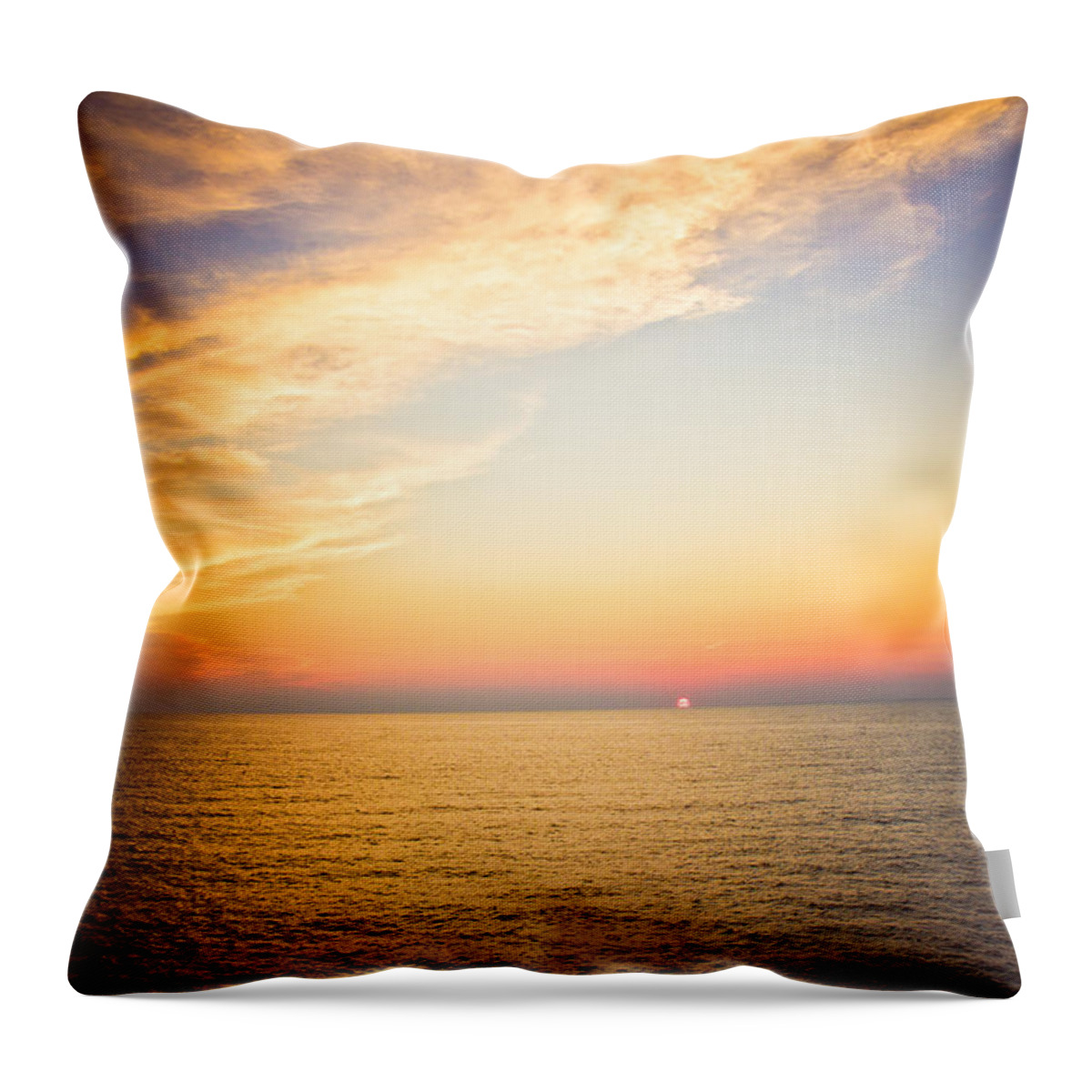 Sunset Throw Pillow featuring the photograph Heavenly by Sara Frank