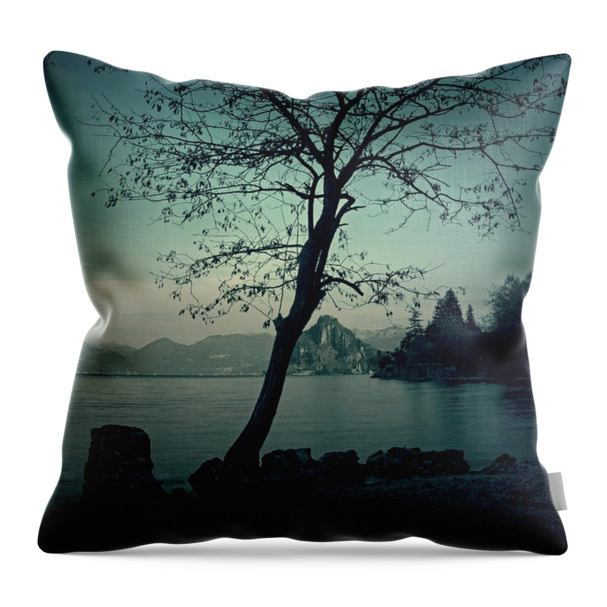 Italy Throw Pillow featuring the photograph Hidden Bay by Joana Kruse