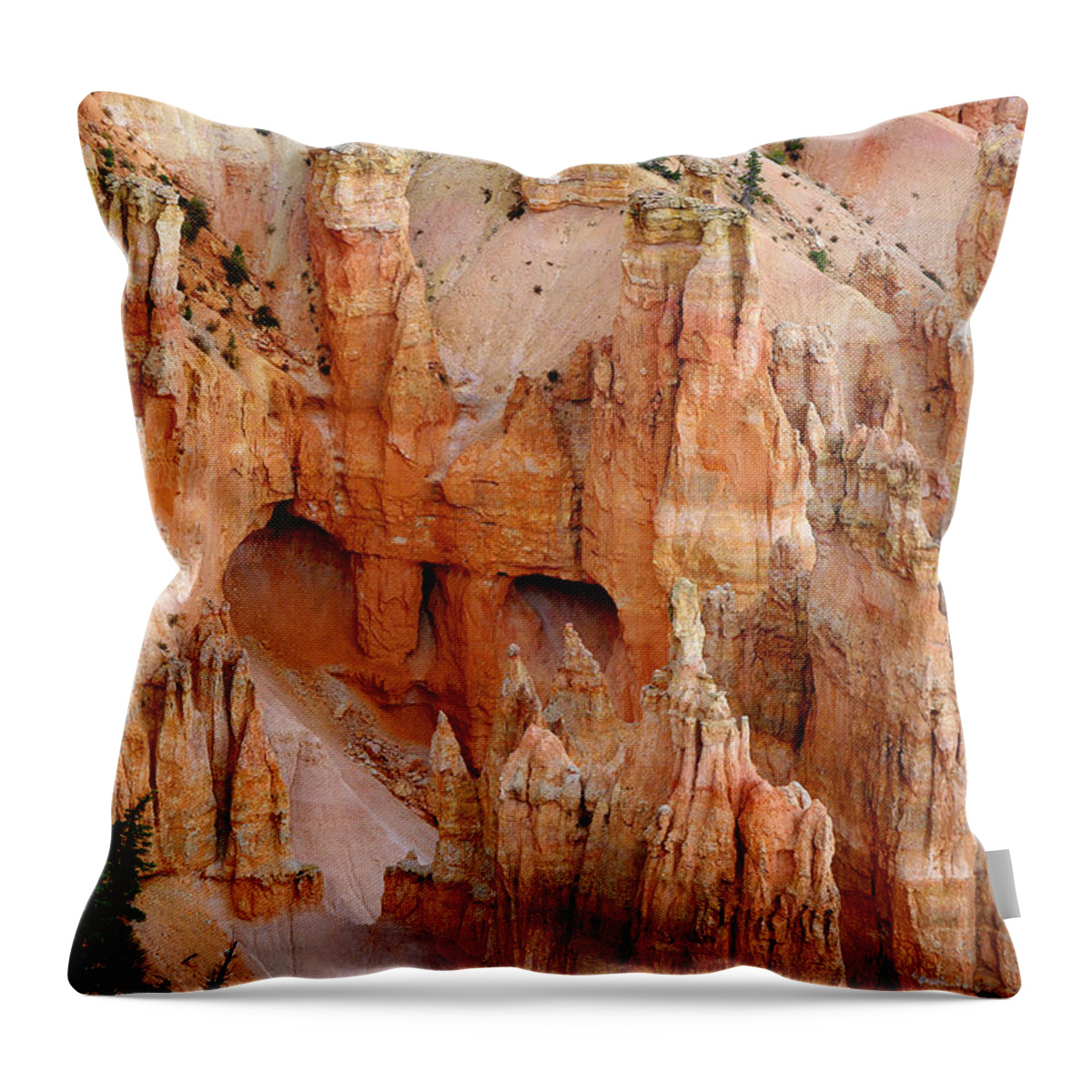Bryce Canyon Throw Pillow featuring the photograph Hideaway by Vicki Pelham