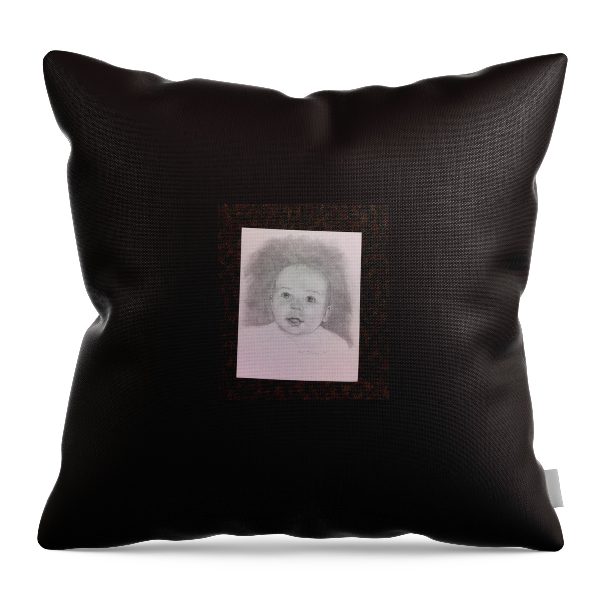  Throw Pillow featuring the painting Hudson by Carol Berning
