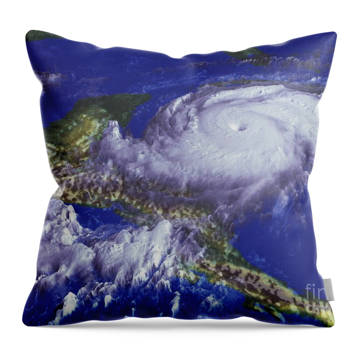 Central America Throw Pillow featuring the photograph Hurricane Mitch by NASA / Goddard Space Flight Center