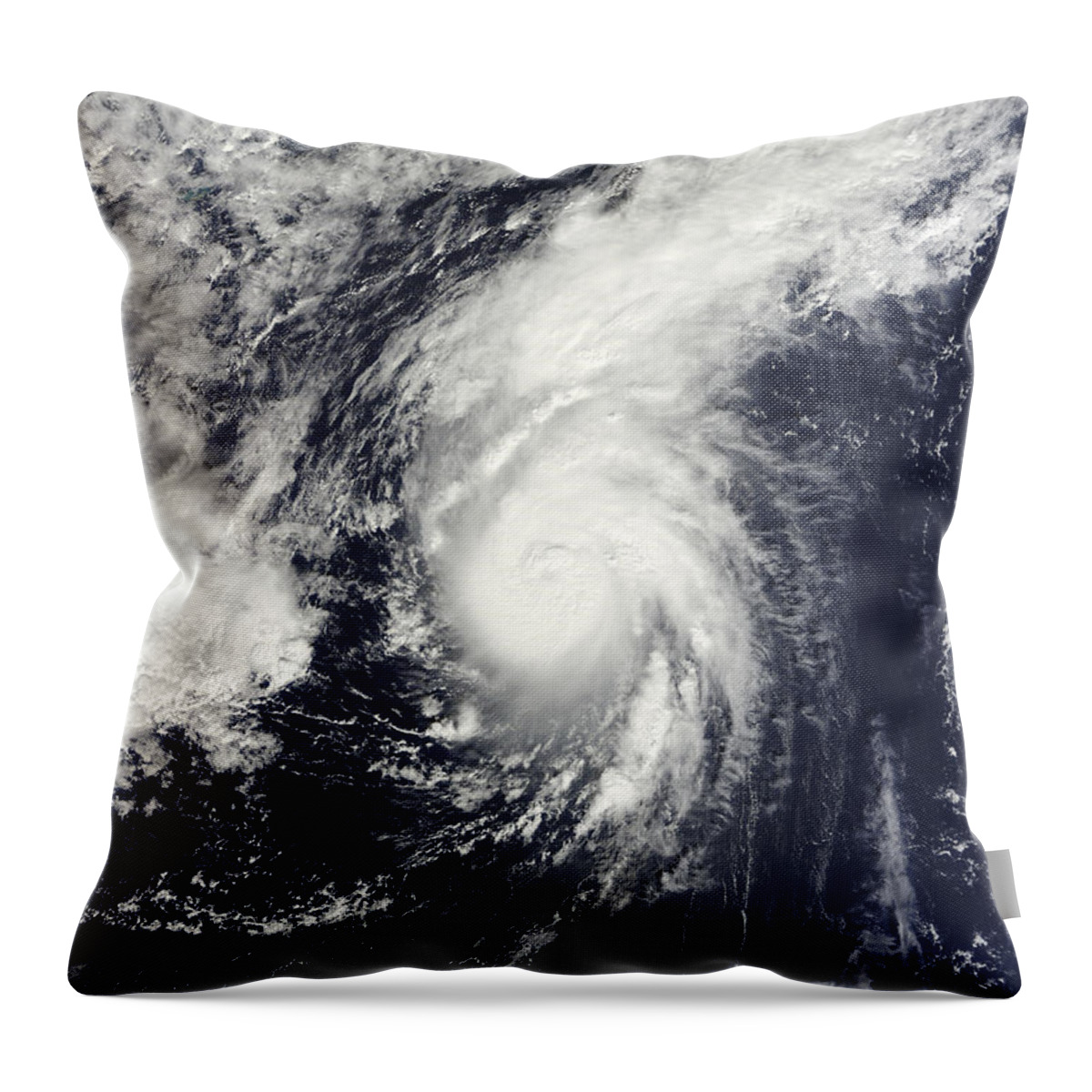 Pacific Ocean Throw Pillow featuring the photograph Hurricane Philippe by Stocktrek Images