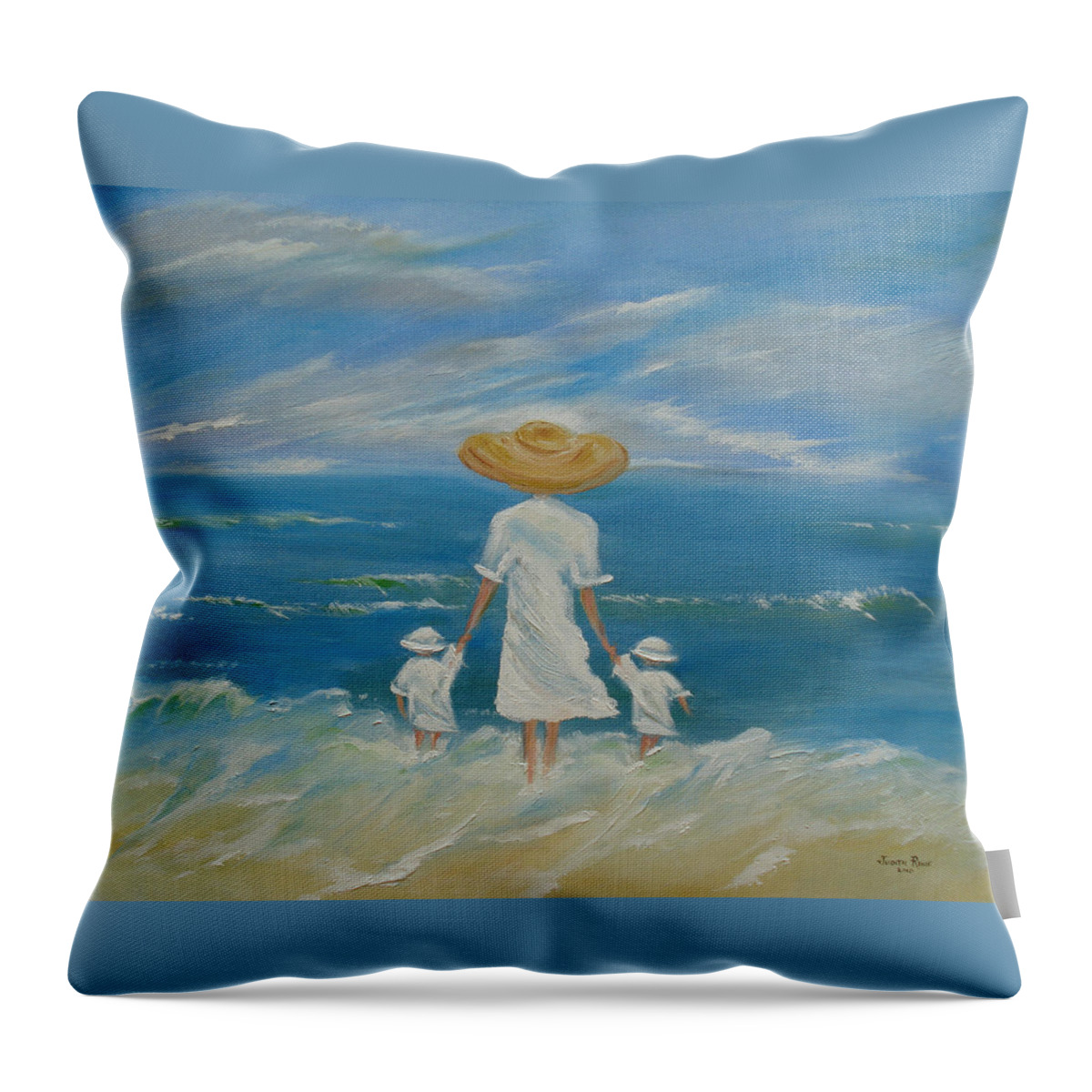 Mother Throw Pillow featuring the painting I Remember Mom by Judith Rhue