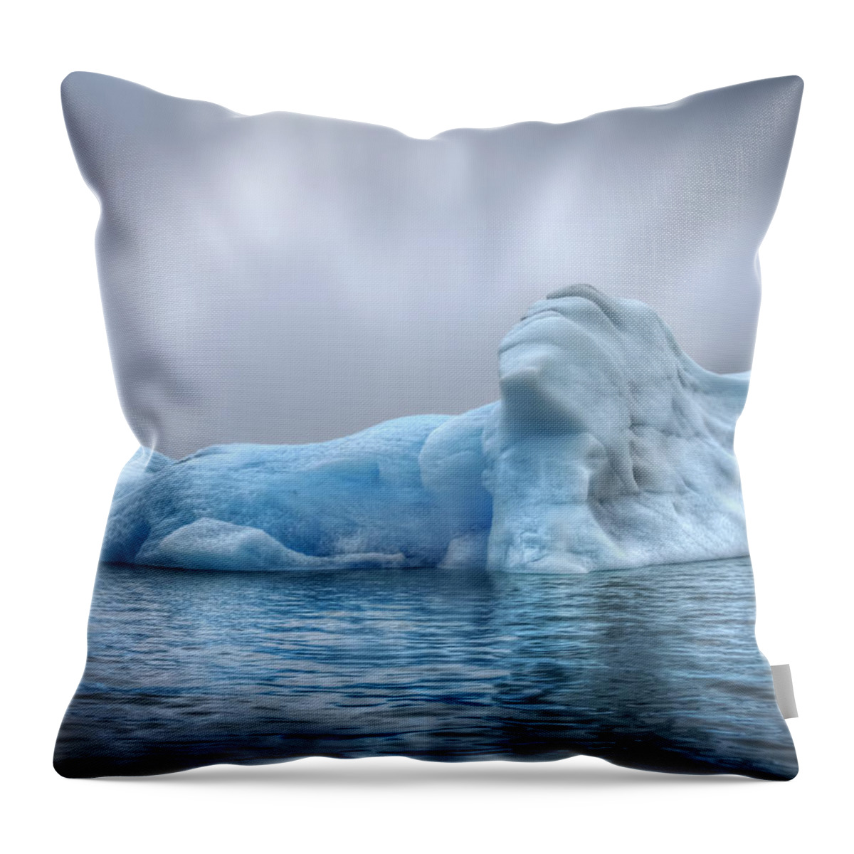 Iceland Throw Pillow featuring the photograph Ice Magic by Evelina Kremsdorf