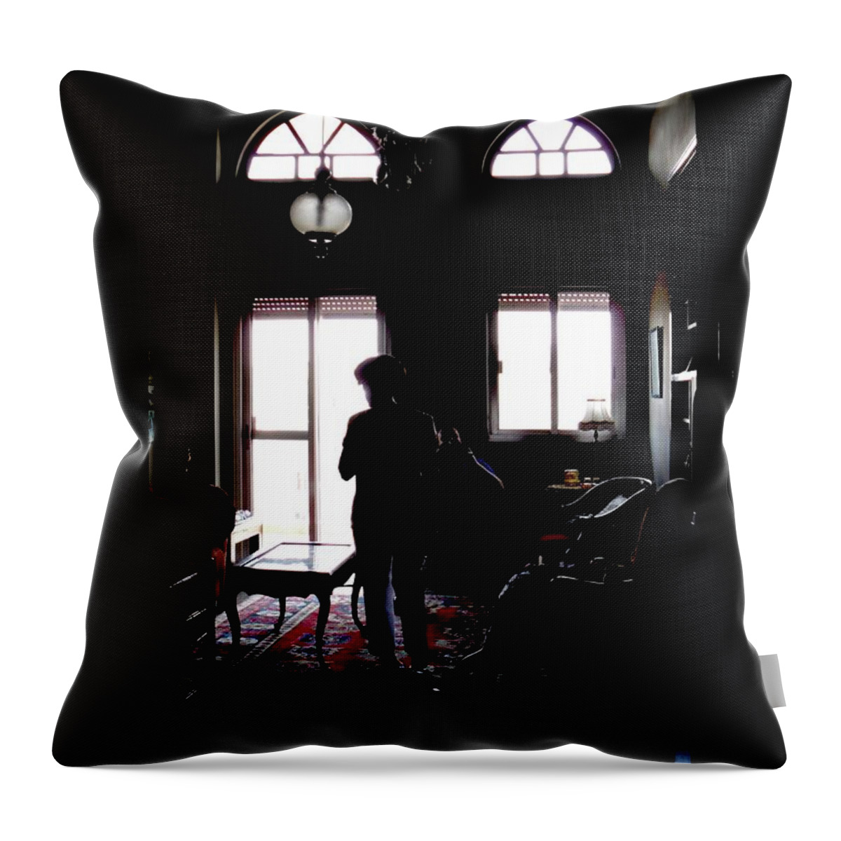 Shadows Throw Pillow featuring the photograph In The Shadows by Marwan George Khoury