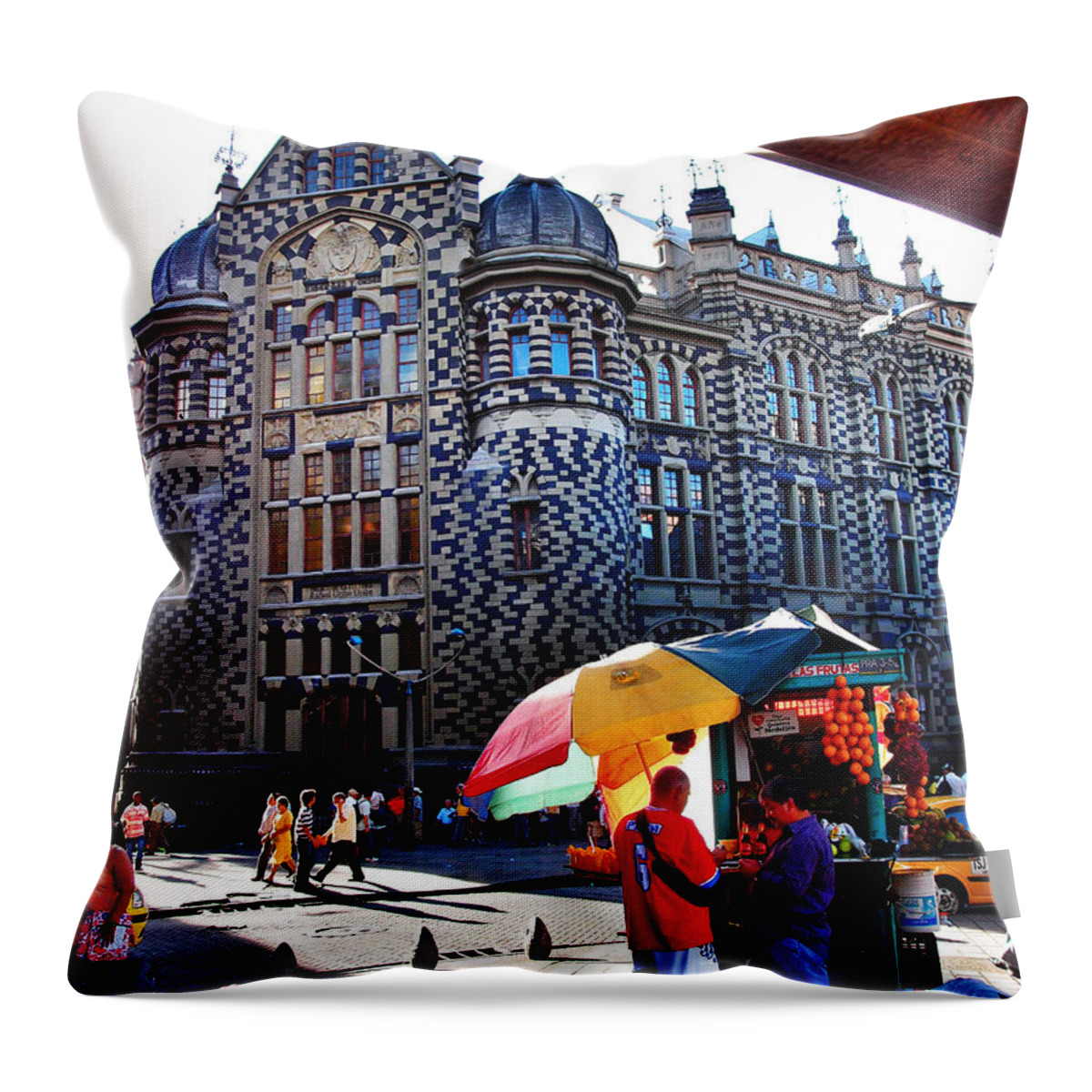 Iglesia Dulce Throw Pillow featuring the photograph Inglesia Dulce by Skip Hunt