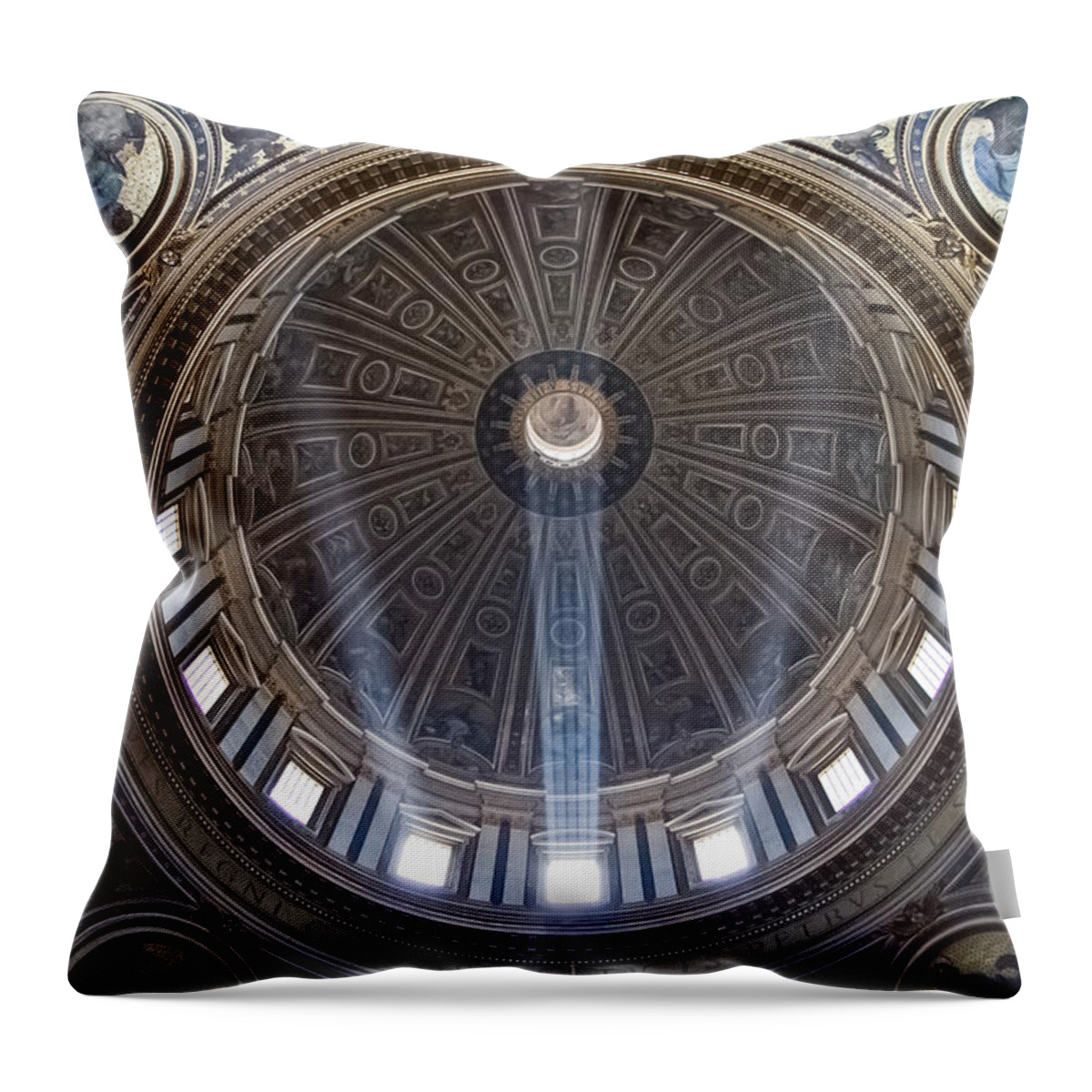 Rome Throw Pillow featuring the photograph Inside St. Peter's Basicilia by Roger Mullenhour