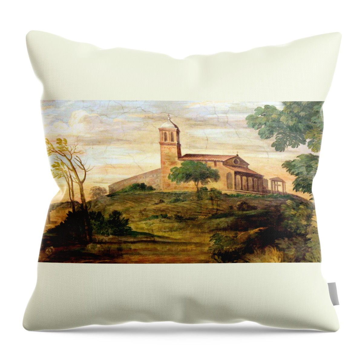 Rome Throw Pillow featuring the photograph Italian Valley by Munir Alawi