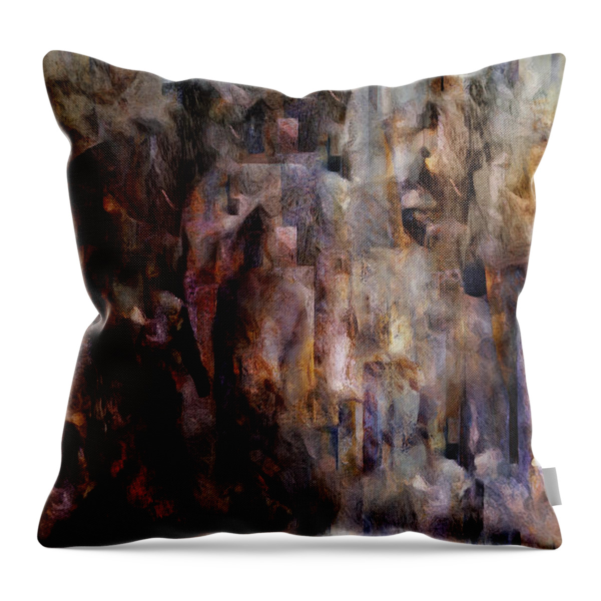 Its Complicated Throw Pillow featuring the painting Its Complicated by Jean Moore