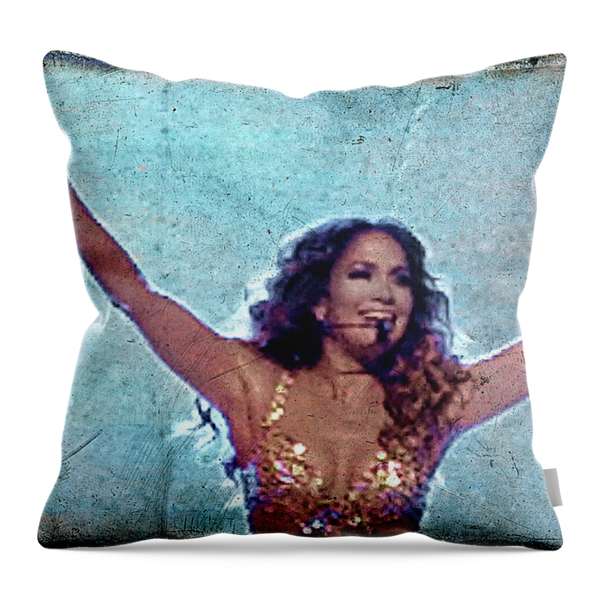 Jlo Throw Pillow featuring the photograph JLo by Julie Niemela