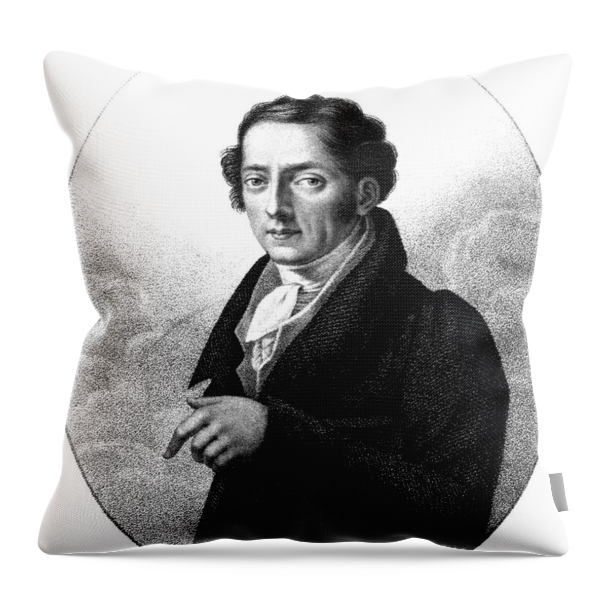 Science Throw Pillow featuring the photograph Johann Wolfgang Von Goethe, German by Science Source