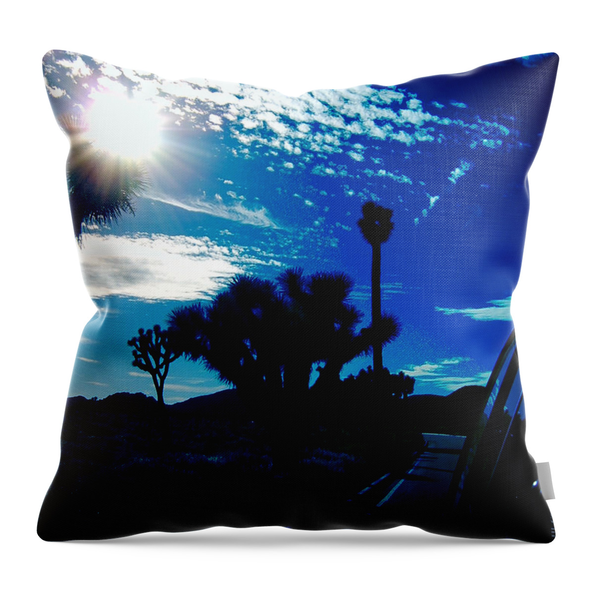 Landscape Throw Pillow featuring the photograph Joshua Tree by Tony Koehl