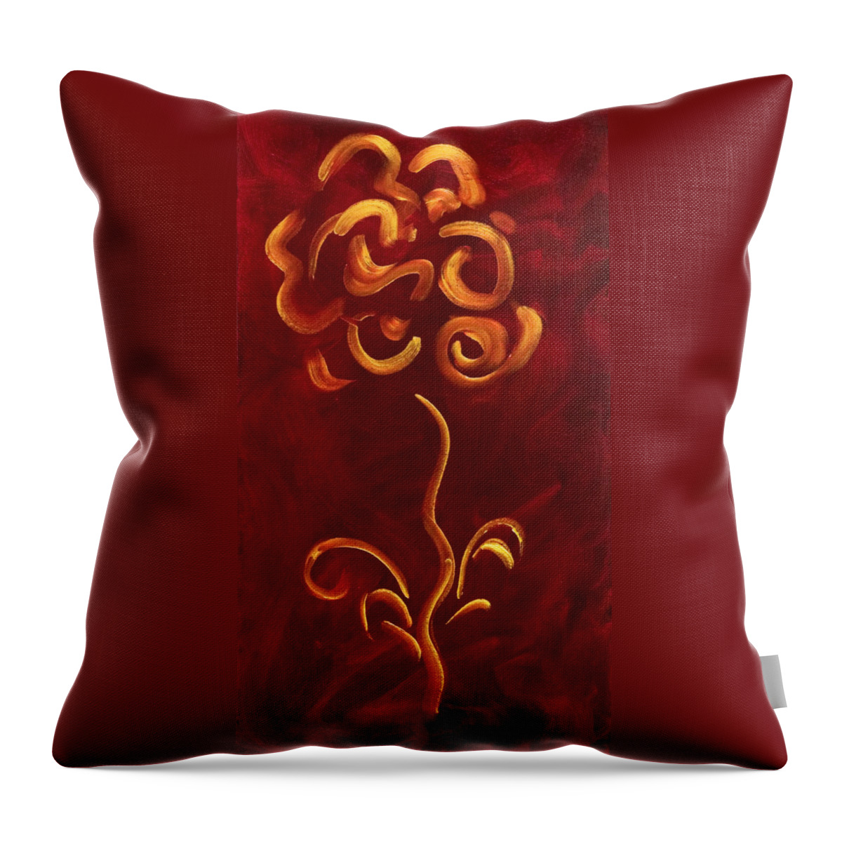 Joyce Throw Pillow featuring the painting Joyce by Shannon Grissom