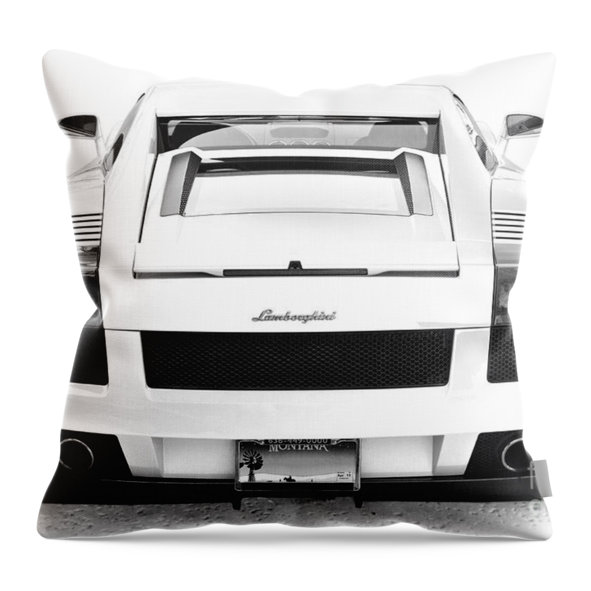 Lamborghini Throw Pillow featuring the photograph Lambo Gallardo by Dennis Hedberg