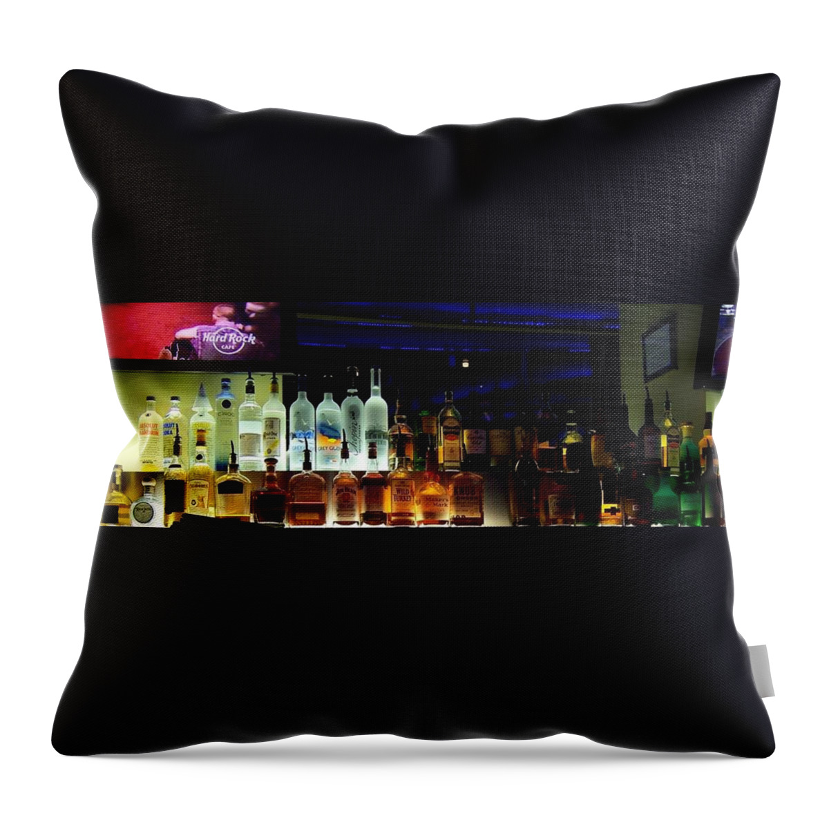 Las Vegas Throw Pillow featuring the photograph Las Vegas Hard Rock Cafe by Peter Mooyman