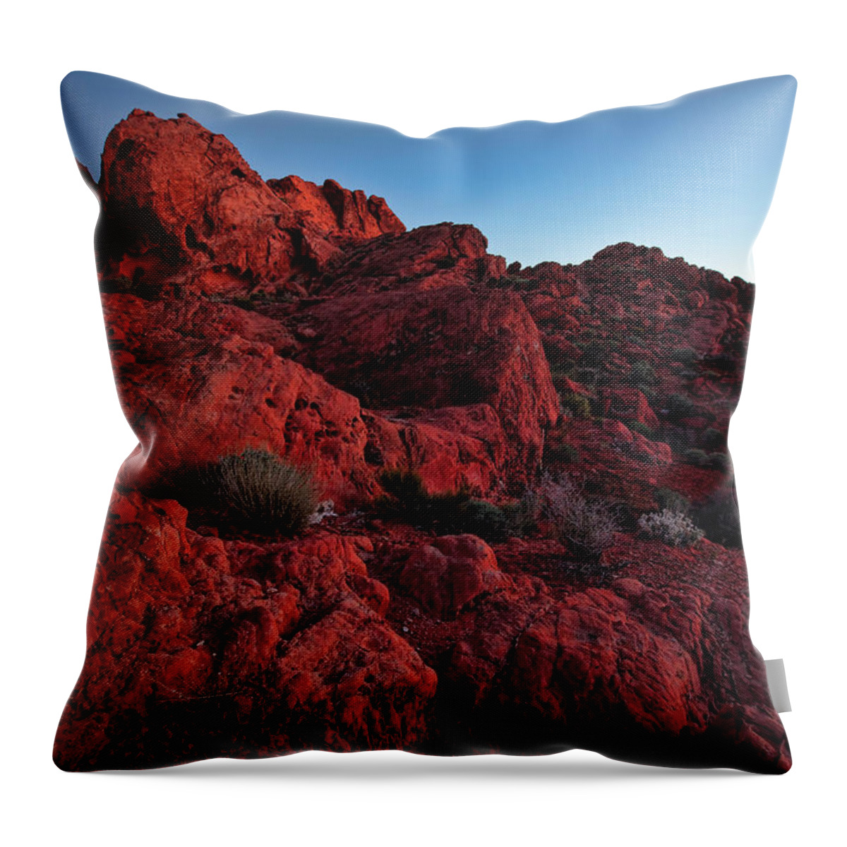 Nevada Throw Pillow featuring the photograph Last Light in Valley of Fire by Rick Berk