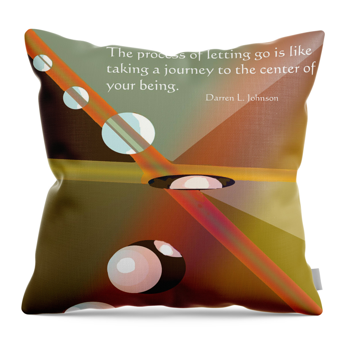 Poster Throw Pillow featuring the digital art Letting Go by Ian MacDonald