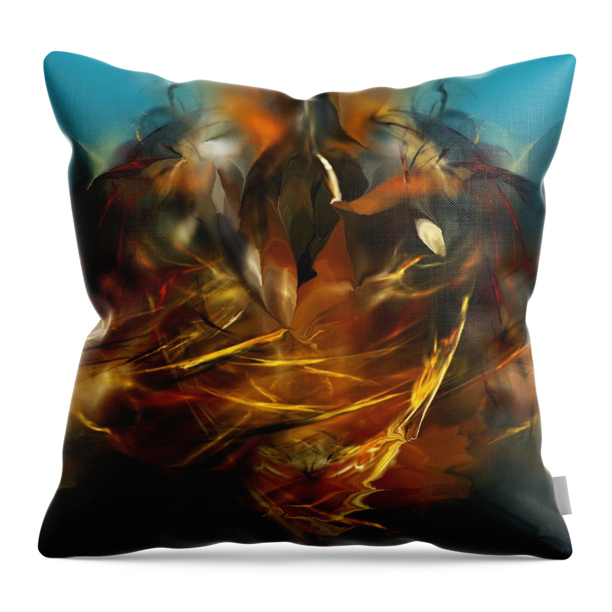 Space Throw Pillow featuring the digital art Lift Off by David Lane