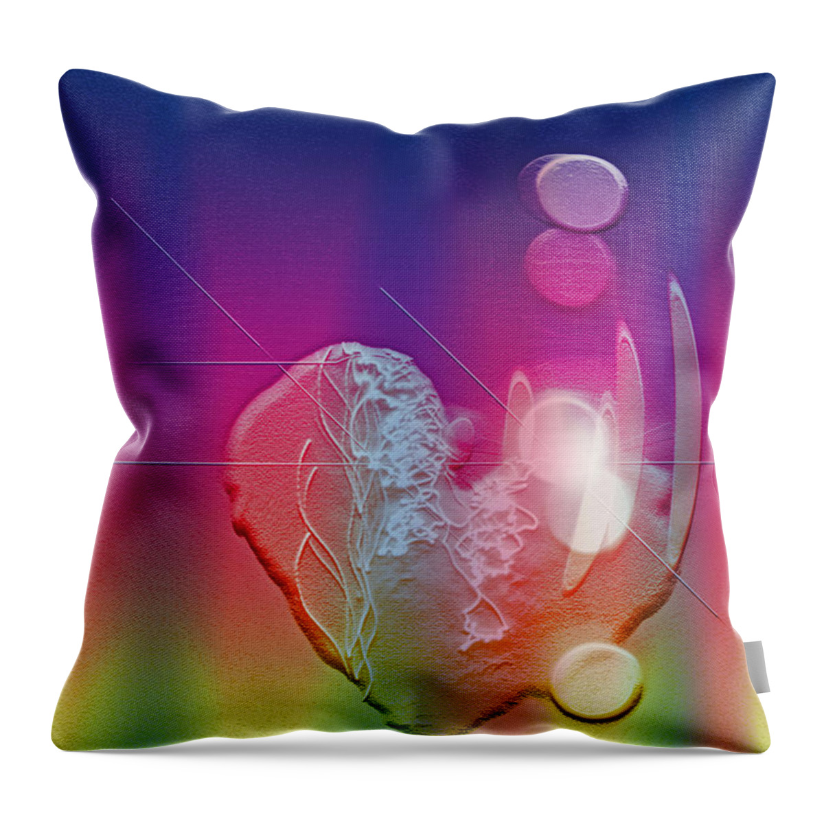 Love Art Throw Pillow featuring the digital art Light in your Heart by Linda Sannuti