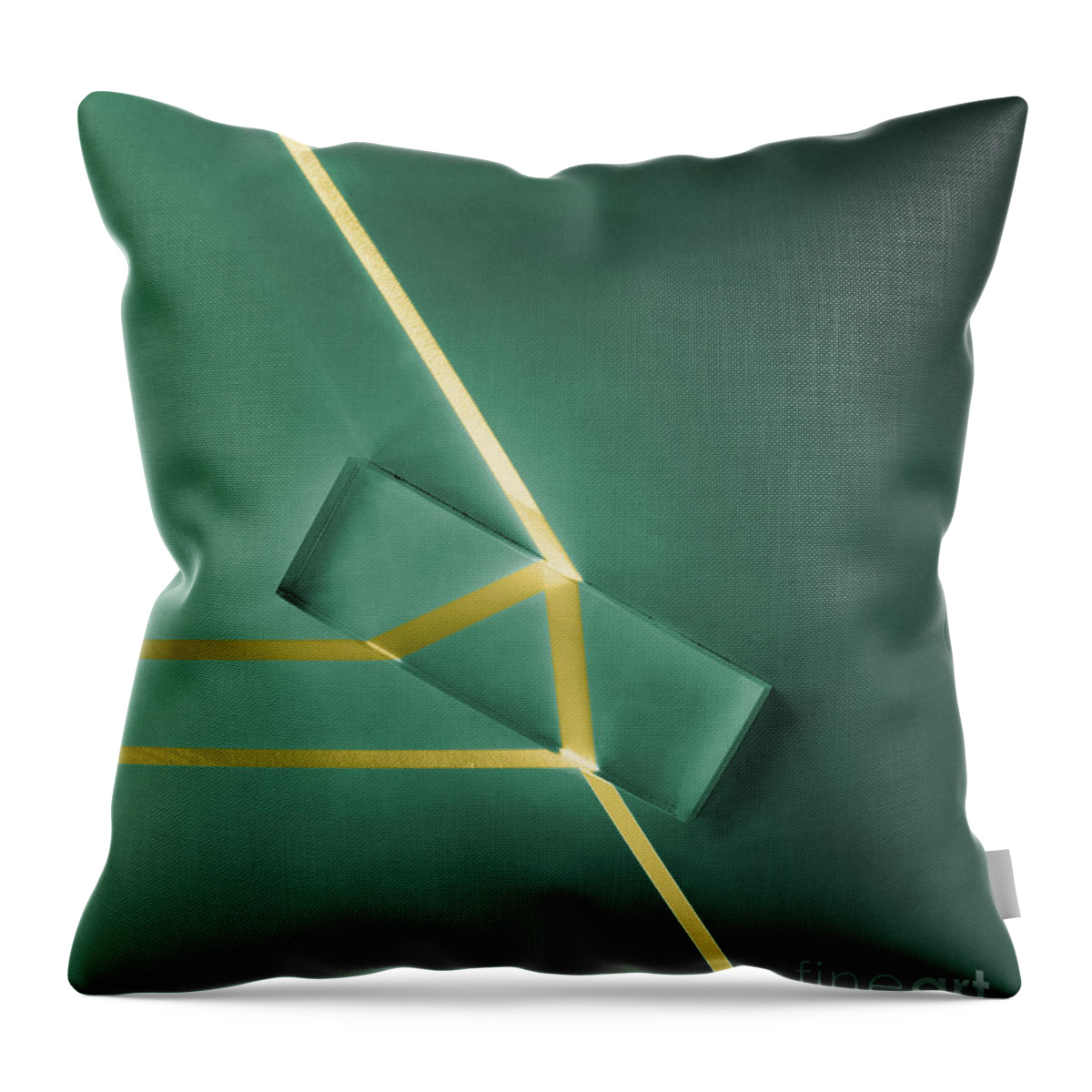 Beam Throw Pillow featuring the photograph Light Refraction by Berenice Abbott