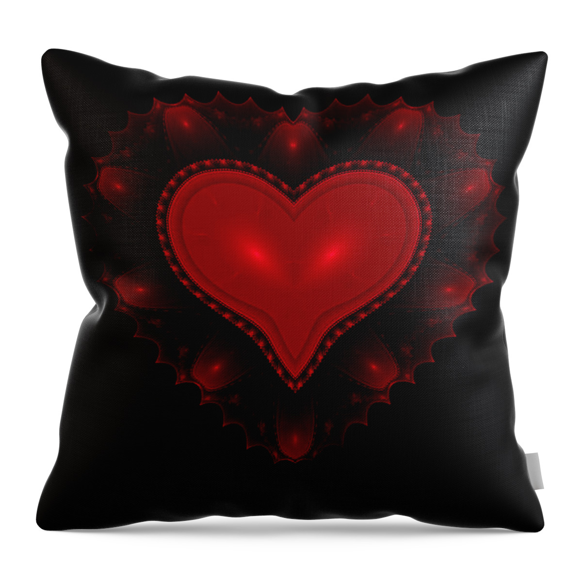 Heart Throw Pillow featuring the digital art Love by Ester McGuire