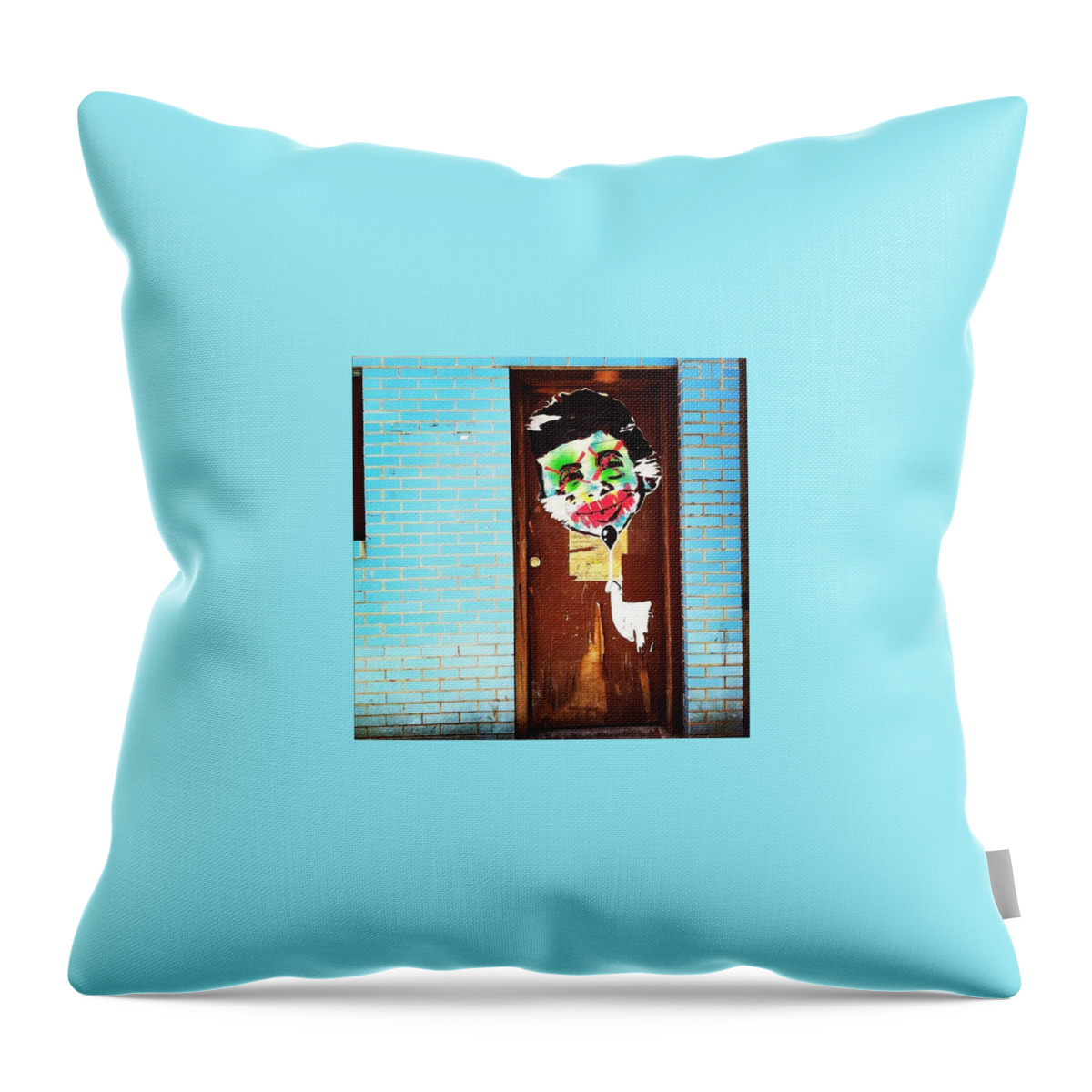 Febphotoaday Throw Pillow featuring the photograph Mad Libs Graffiti by Katie Cupcakes