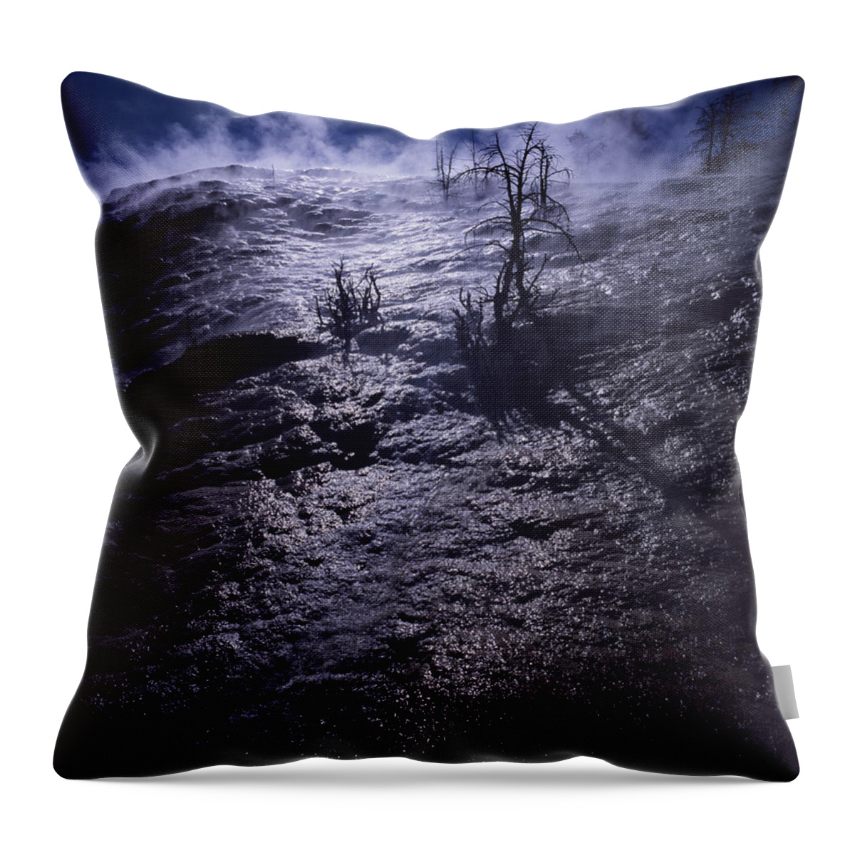 Steam Throw Pillow featuring the photograph Mammoth Steam by J L Woody Wooden