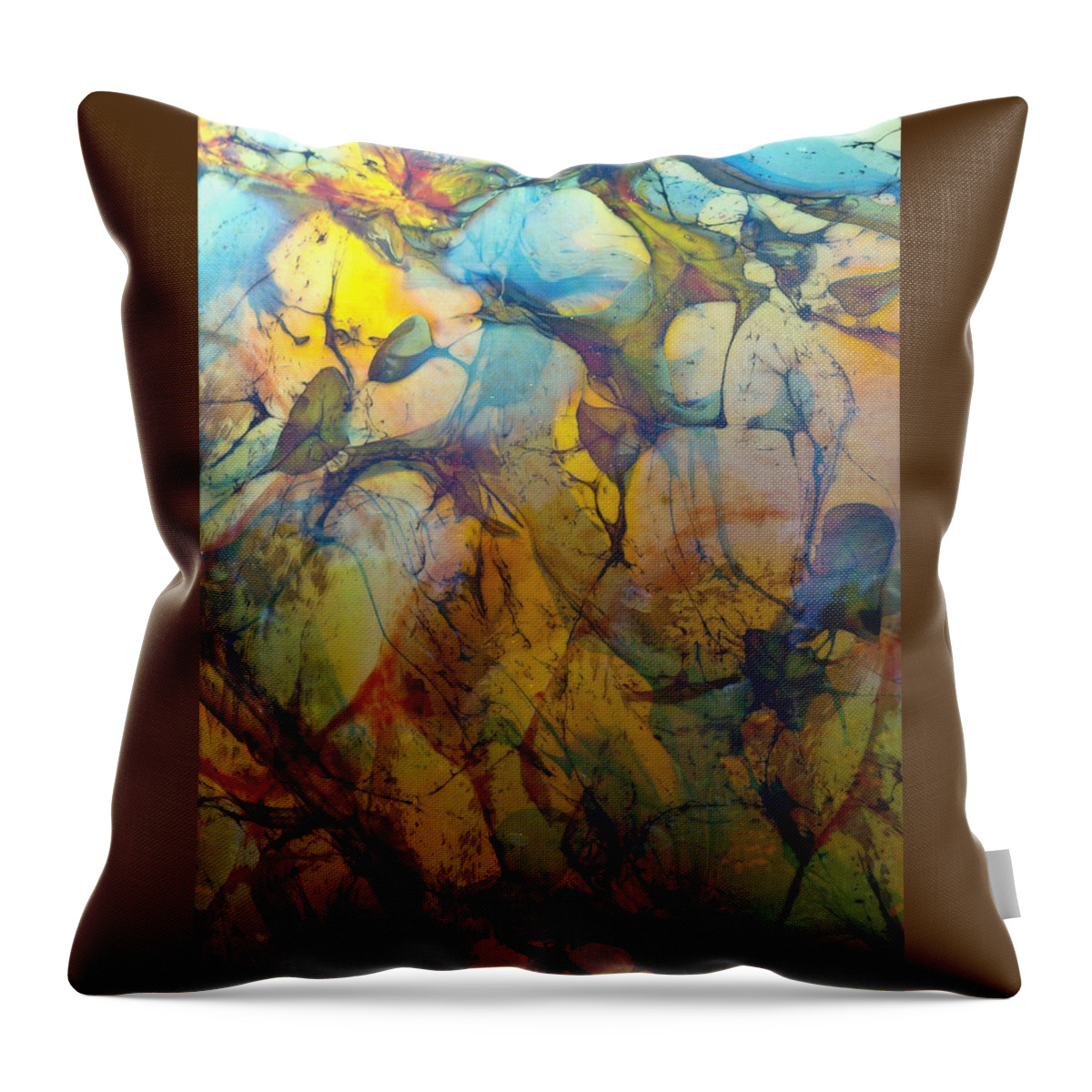 Glass Throw Pillow featuring the photograph Marblesque by Elizabeth Hart