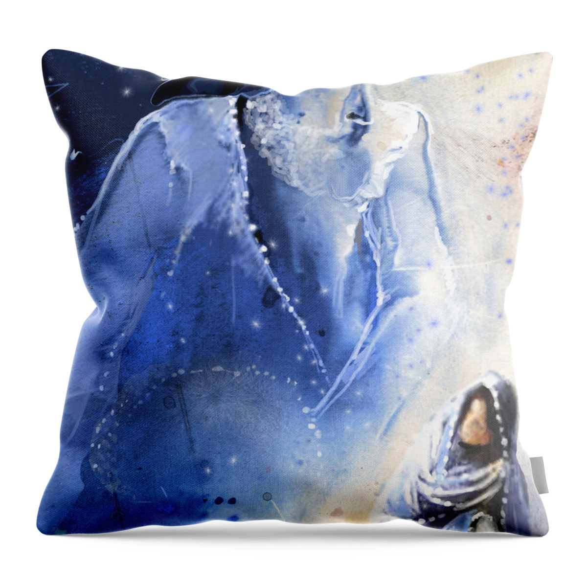 Fantasy Throw Pillow featuring the painting Mary Magdalene by Miki De Goodaboom