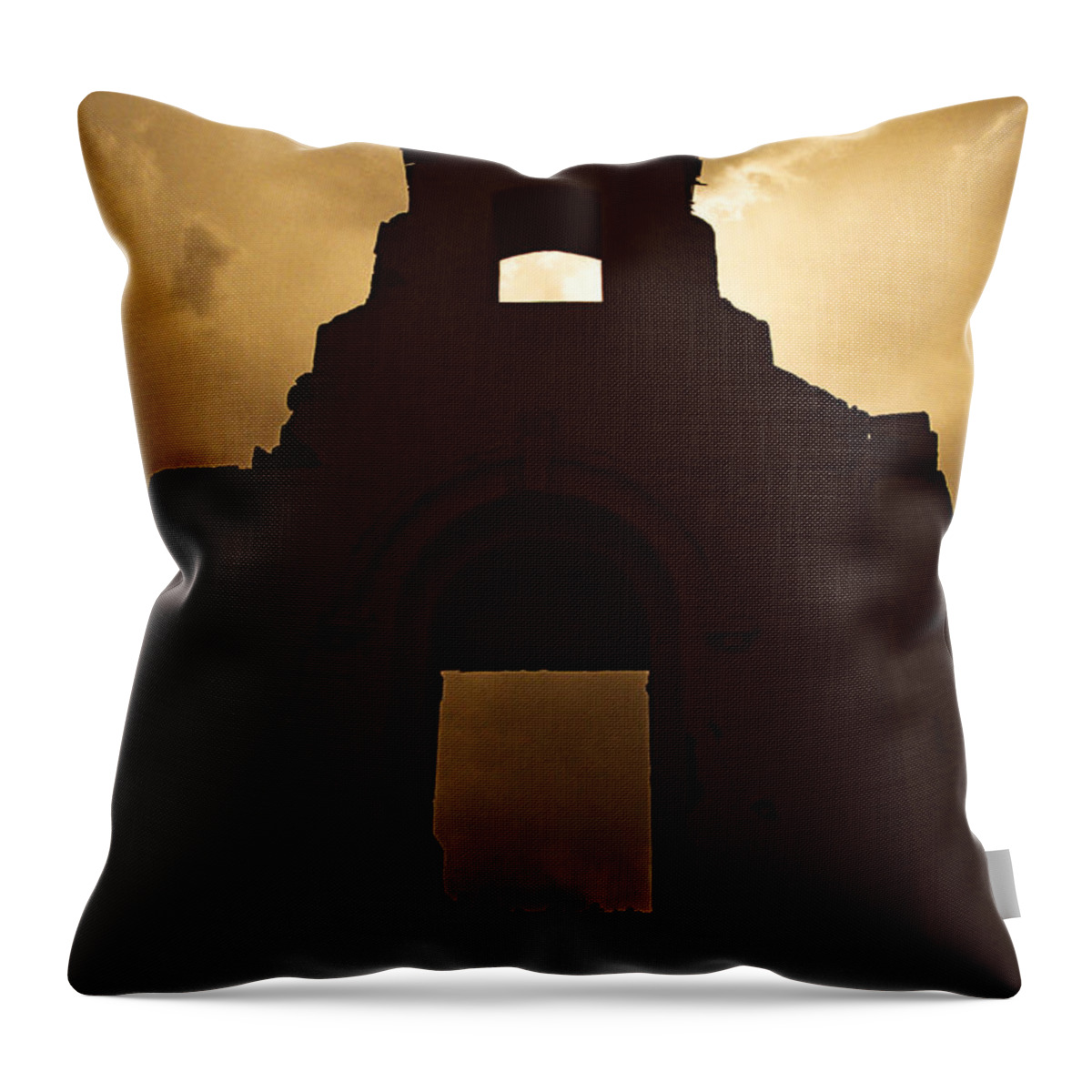 Morley Throw Pillow featuring the photograph Mission Of The Sun by Ron Weathers