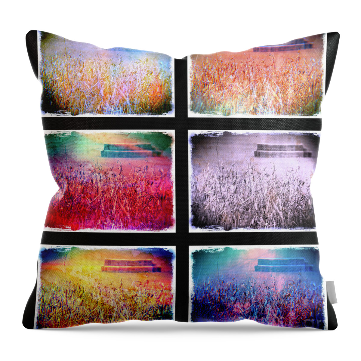 Landscape Throw Pillow featuring the photograph Moods Of The Harvest by Kevyn Bashore
