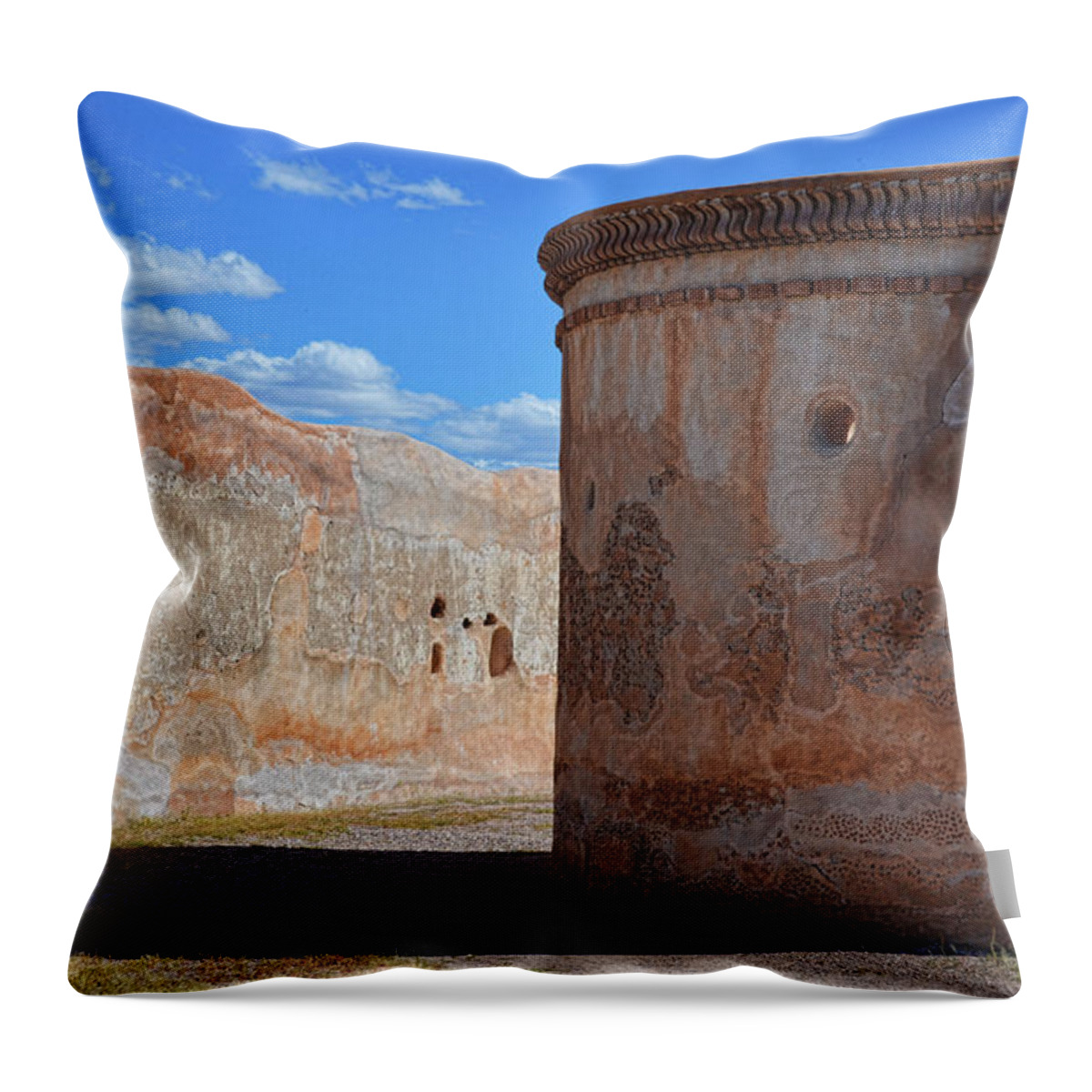 Fine Art Throw Pillow featuring the photograph Mortuary Chapel by Donna Greene