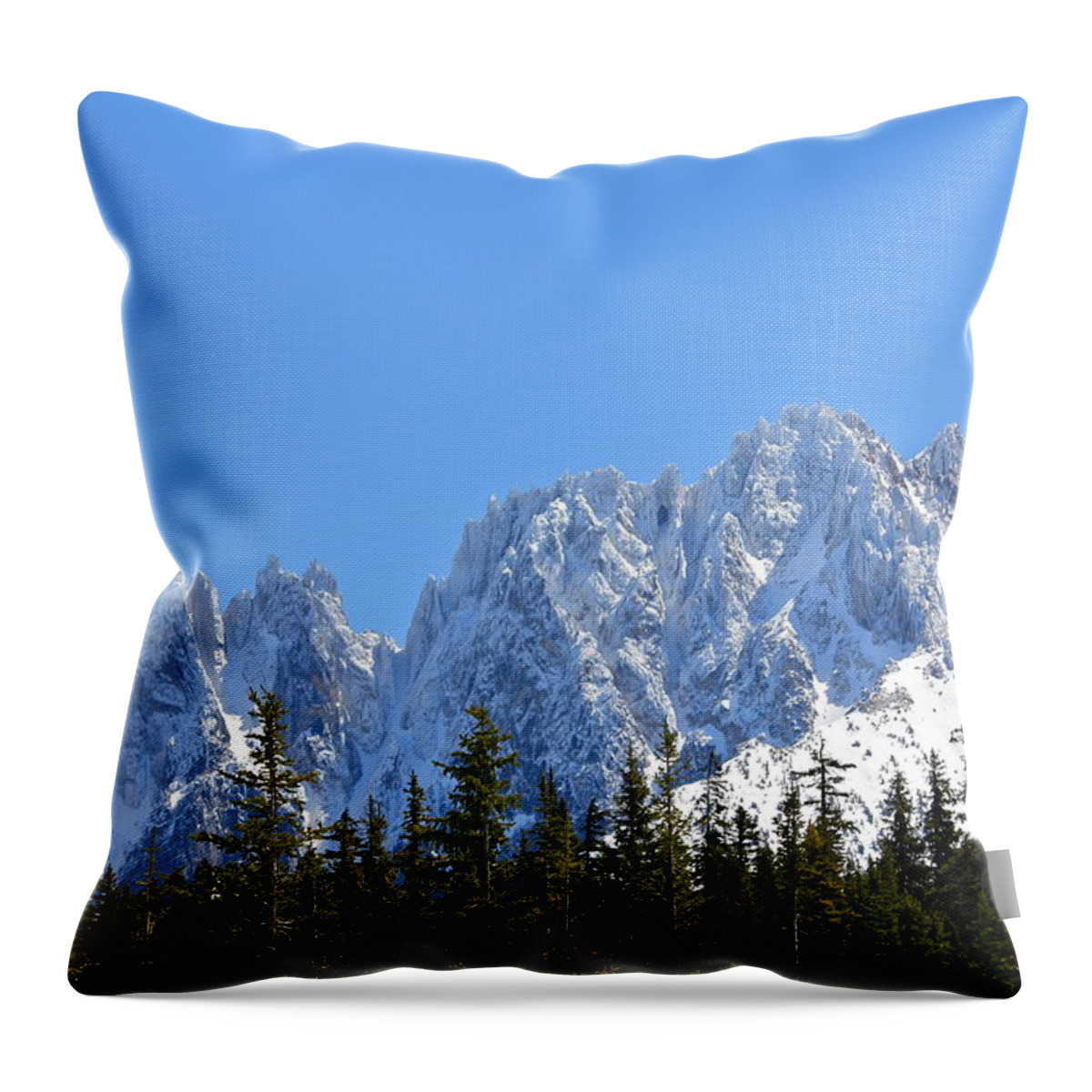 Mountains Throw Pillow featuring the photograph Mountain Majesty by Diana Hatcher