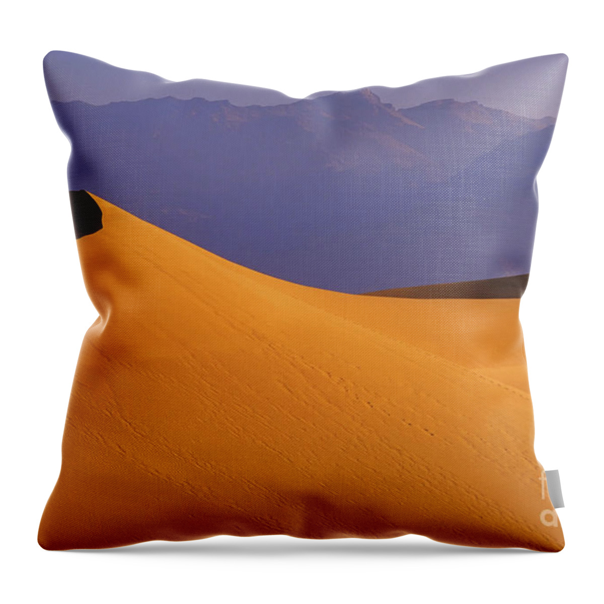 Death Valley Throw Pillow featuring the photograph Mountains Of Sand by Bob Christopher