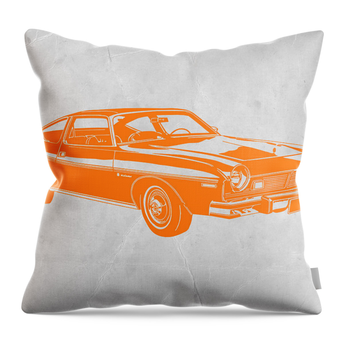 Muscle Car Throw Pillow featuring the photograph Muscle car by Naxart Studio