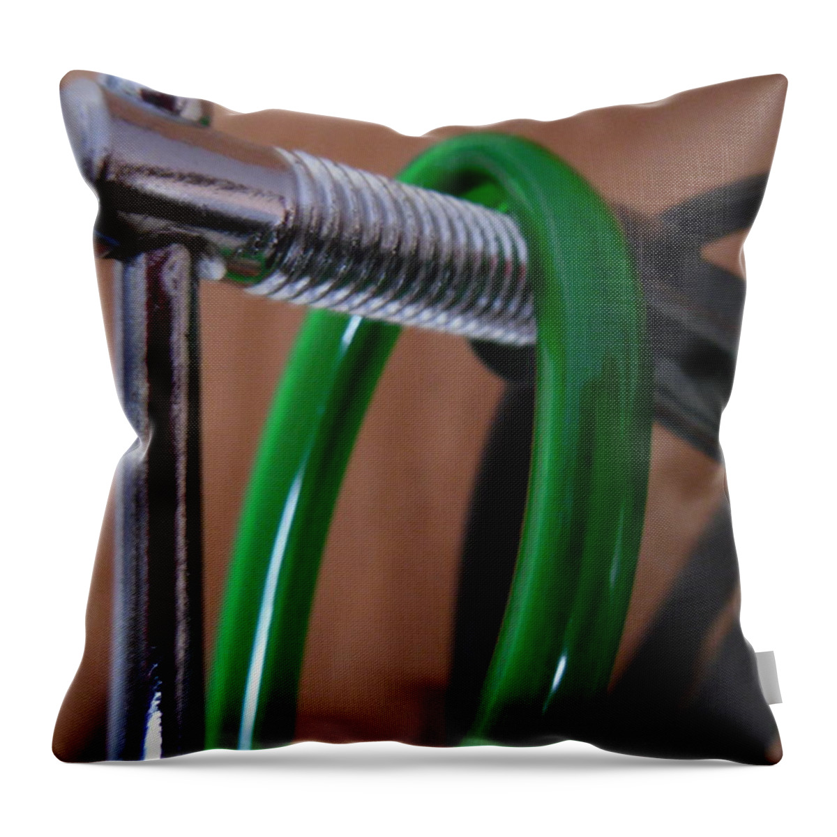  Throw Pillow featuring the photograph My room up close 10 by Myron Belfast