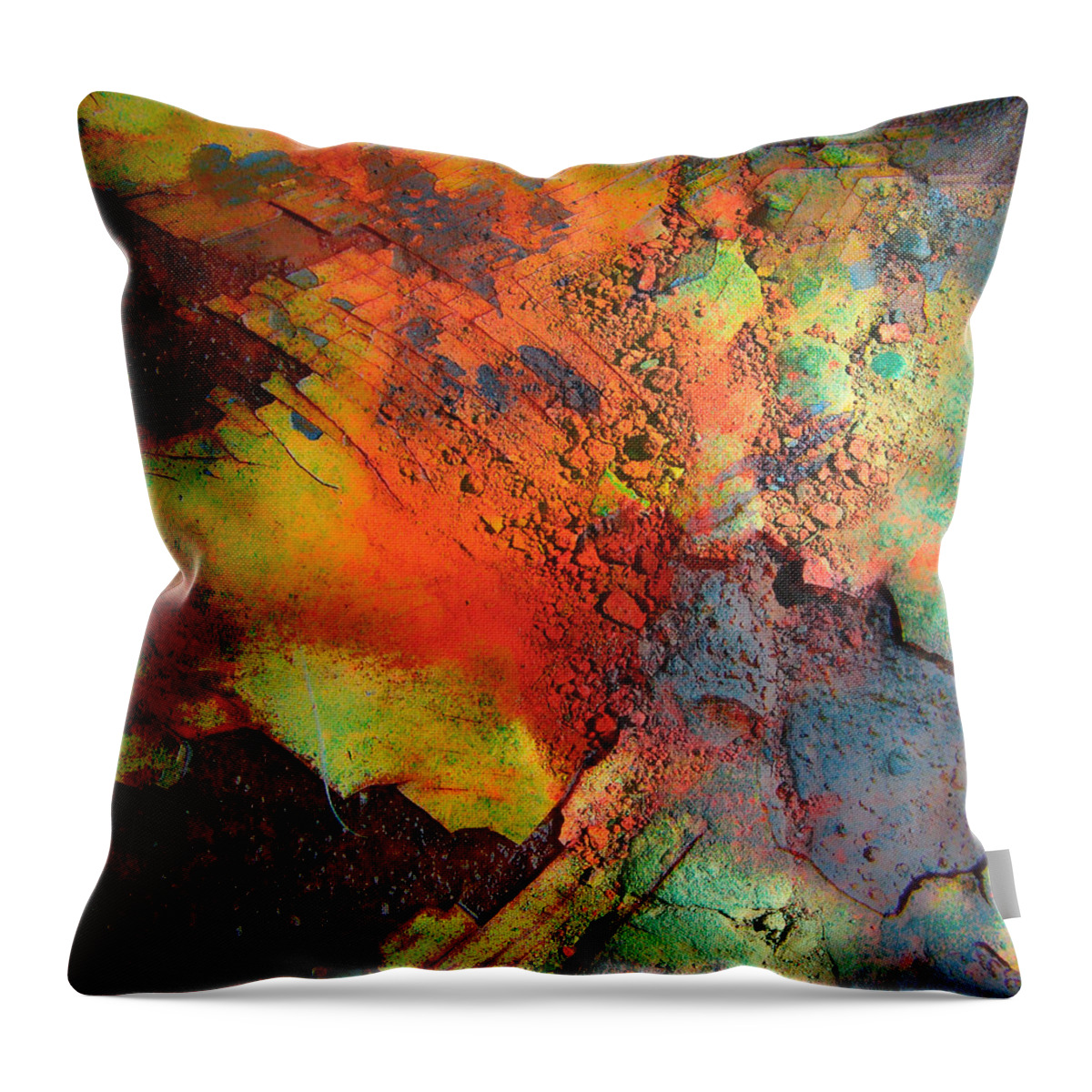 Rust Throw Pillow featuring the photograph My Rusty Cage by J C