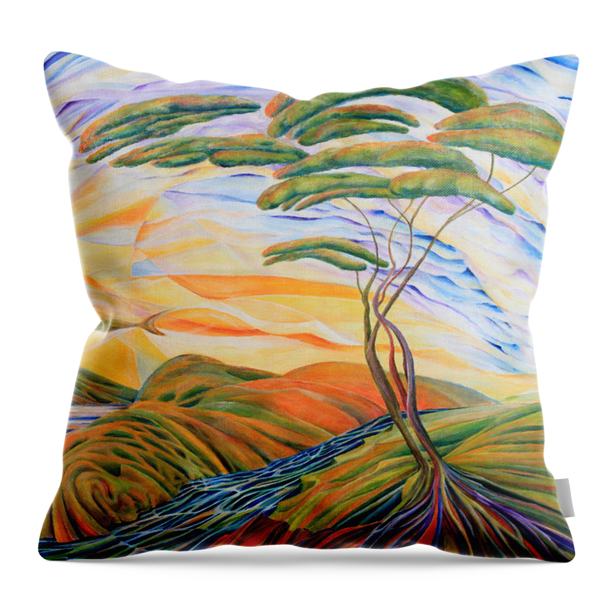 Surreal Throw Pillow featuring the drawing Myth Becomes Dream by Mark Johnson