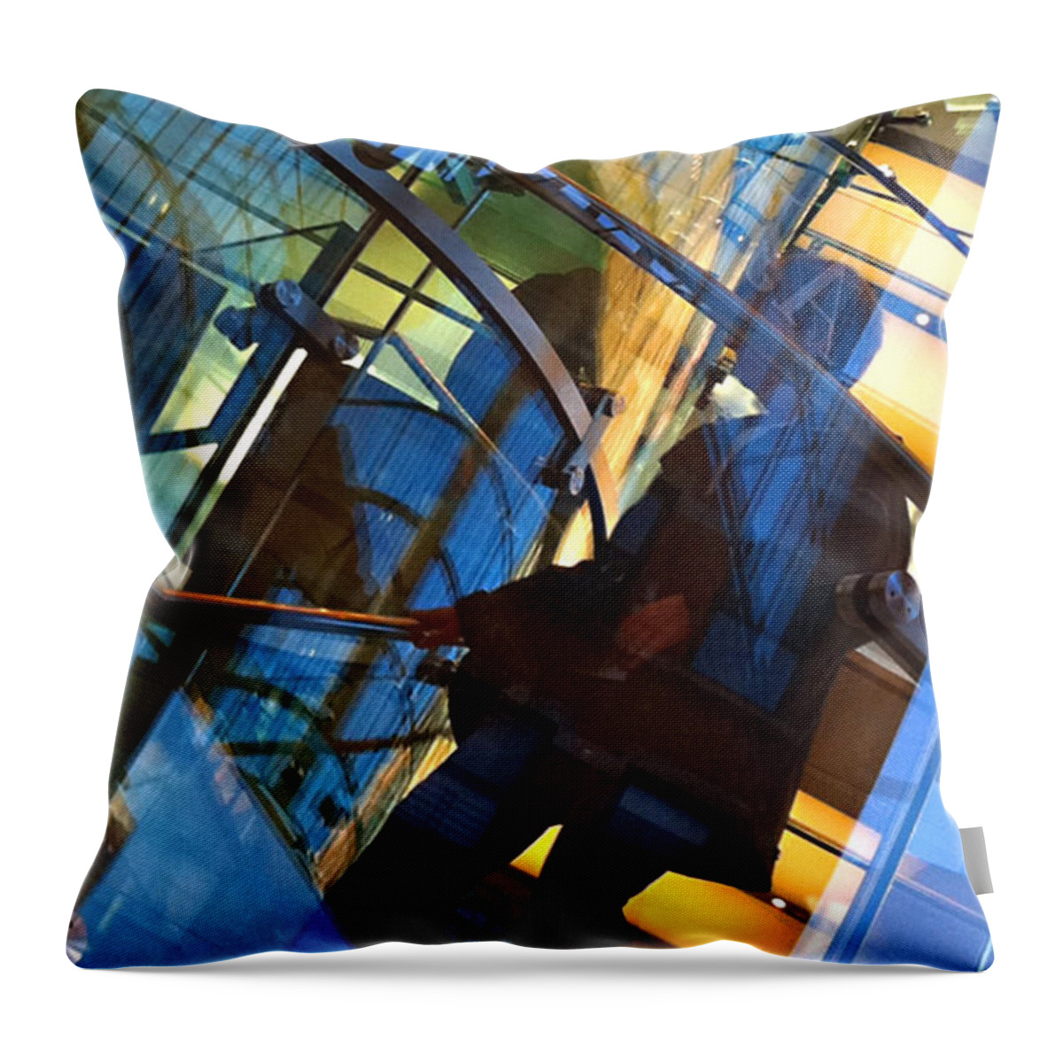 Apple Throw Pillow featuring the photograph New York Apple by Kathy Corday