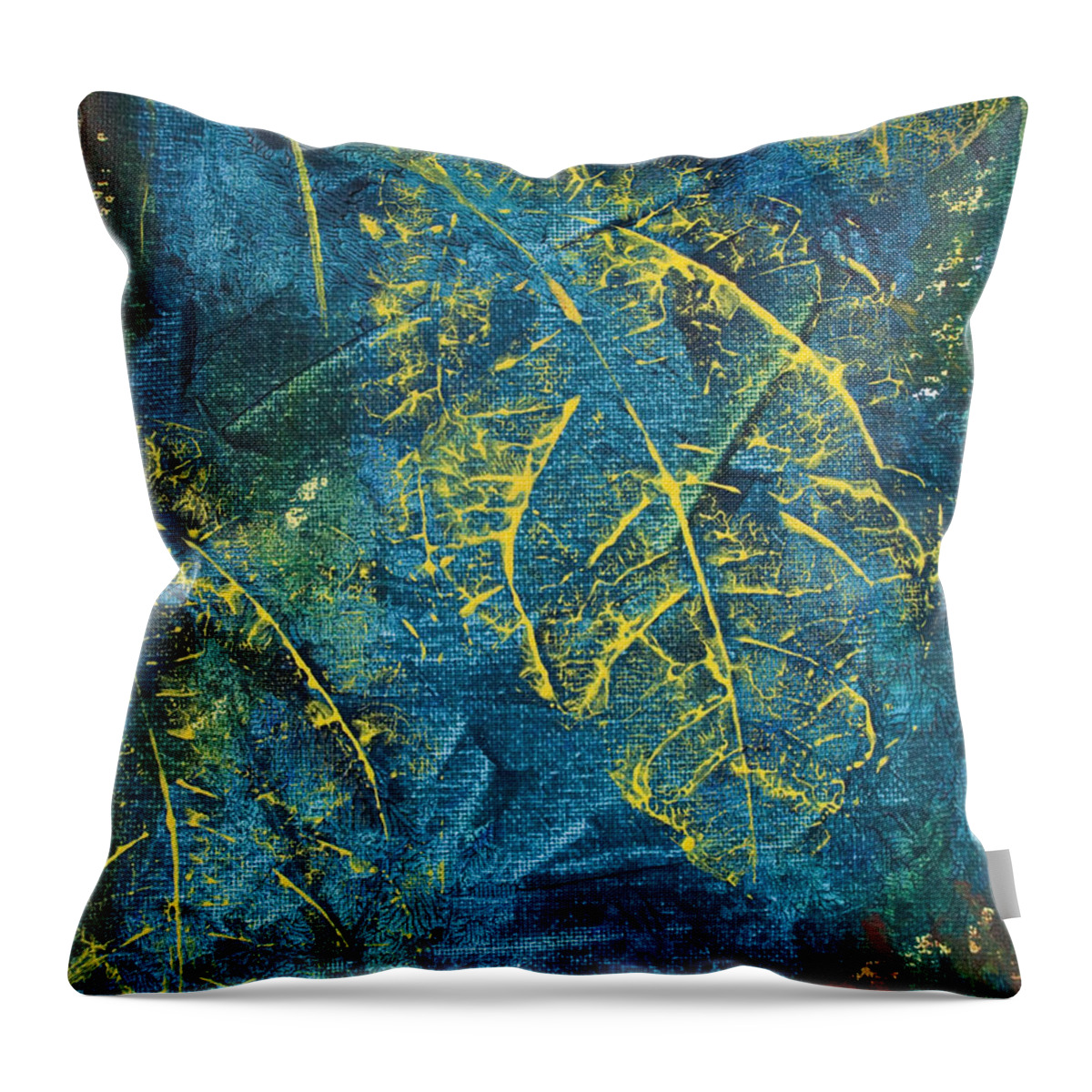 Midnight Throw Pillow featuring the painting Night Moves by Jaime Haney