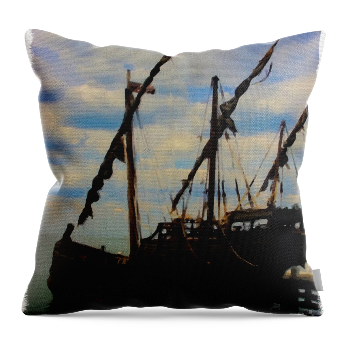 Pirates Throw Pillow featuring the digital art Notorious by Blair Stuart