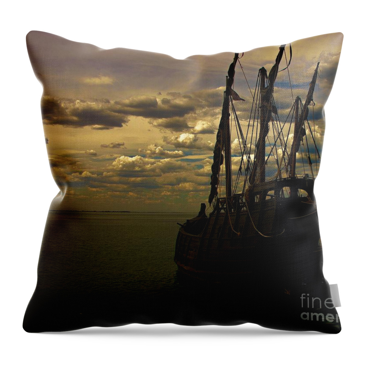 Pirates Throw Pillow featuring the photograph Notorious the Pirate Ship by Blair Stuart