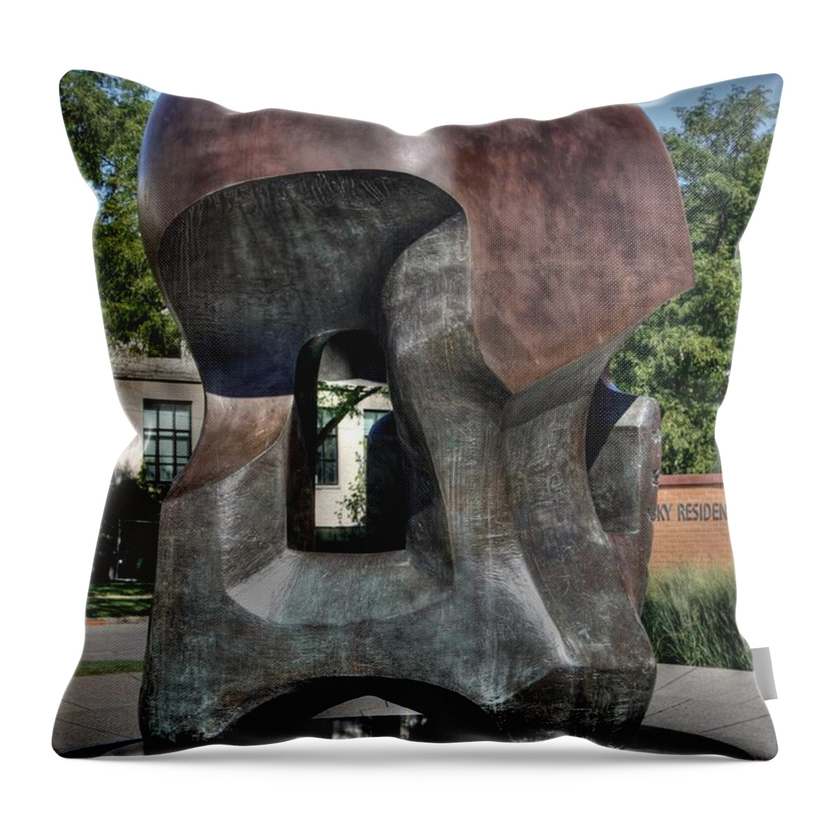 Henry Moore Throw Pillow featuring the photograph Nuclear Energy by David Bearden