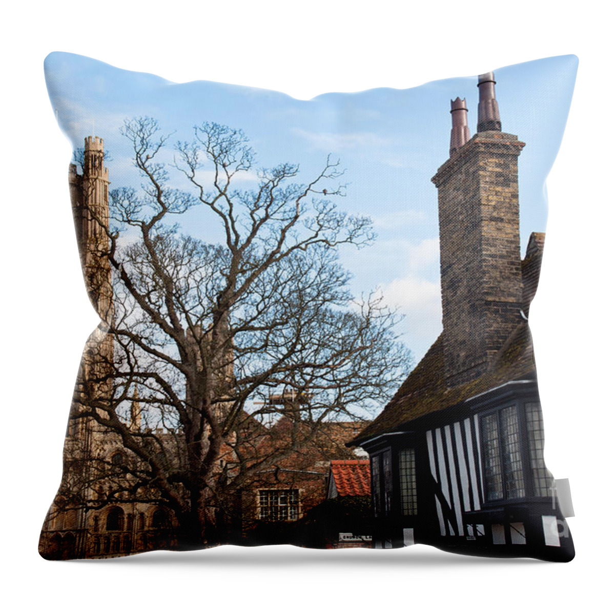 Anglia Throw Pillow featuring the photograph Old English House by Andrew Michael