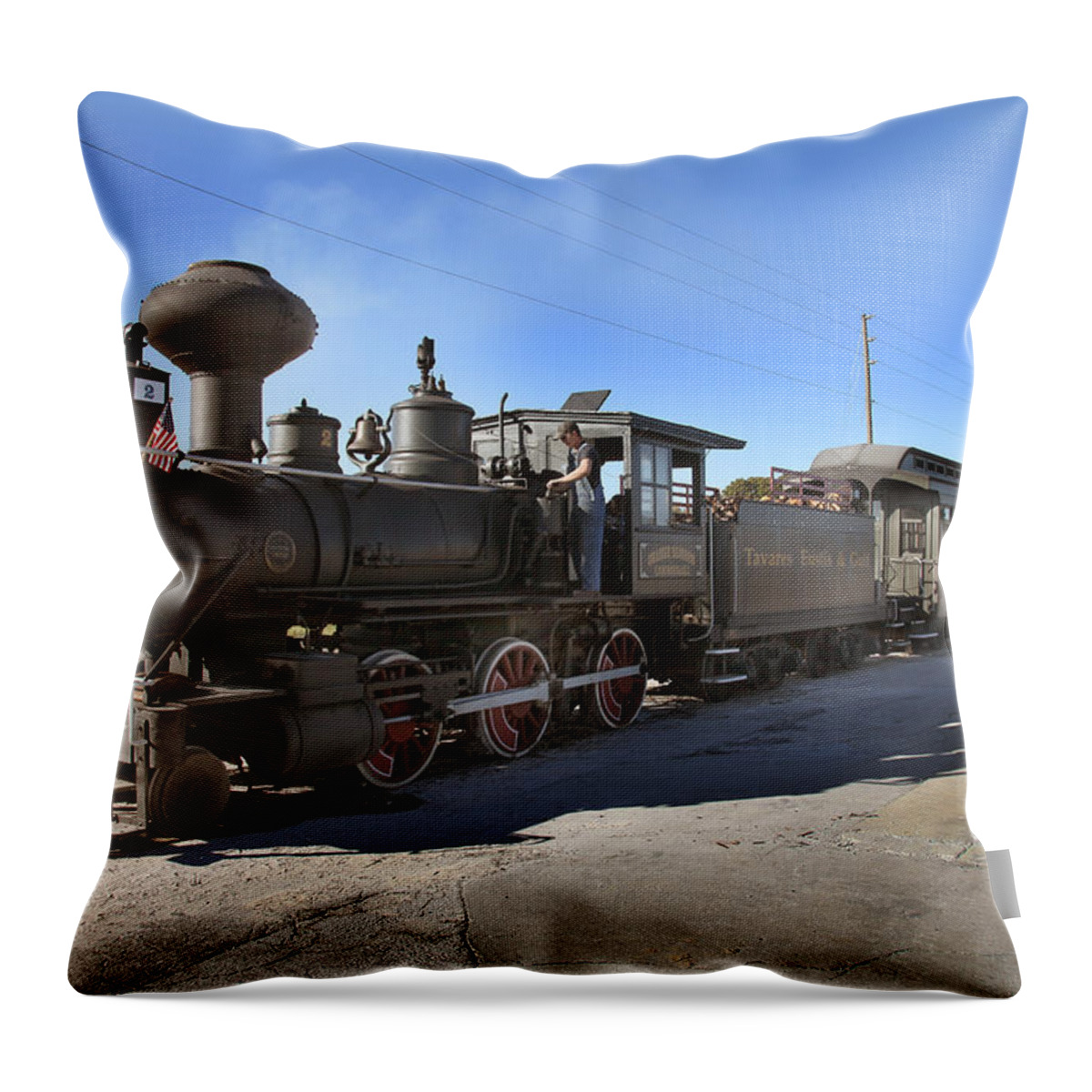 Cannonball Express Throw Pillow featuring the photograph Orange Blossom Cannonball by Joseph G Holland